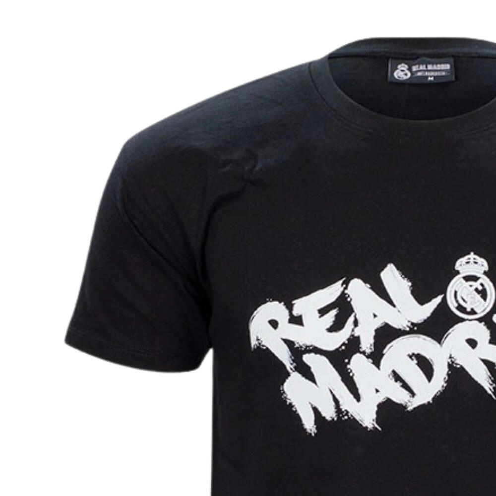Das minimalistische T-Shirt von Real Madrid – schwarz 4/5