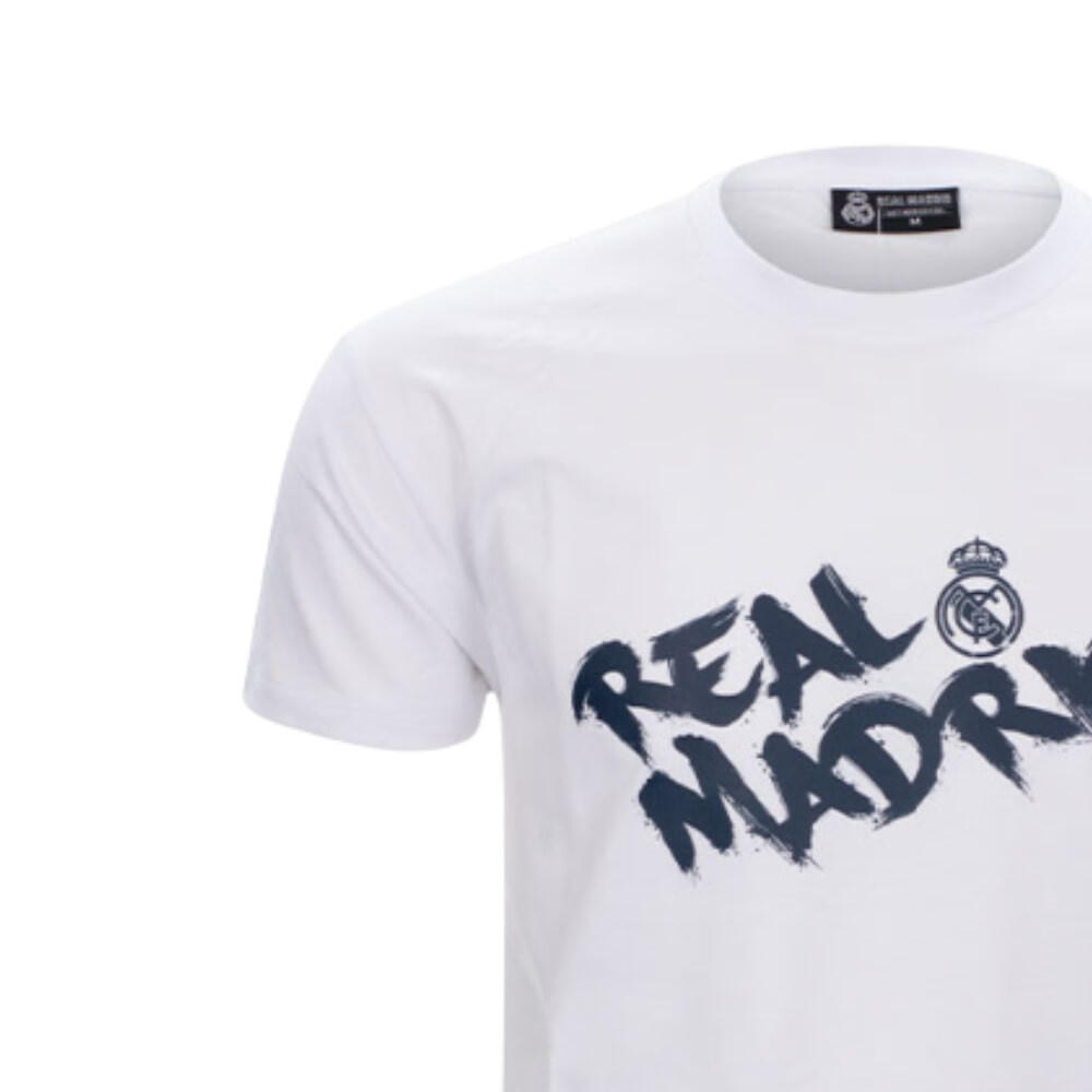 Das minimalistische T-Shirt von Real Madrid – weiß 4/5