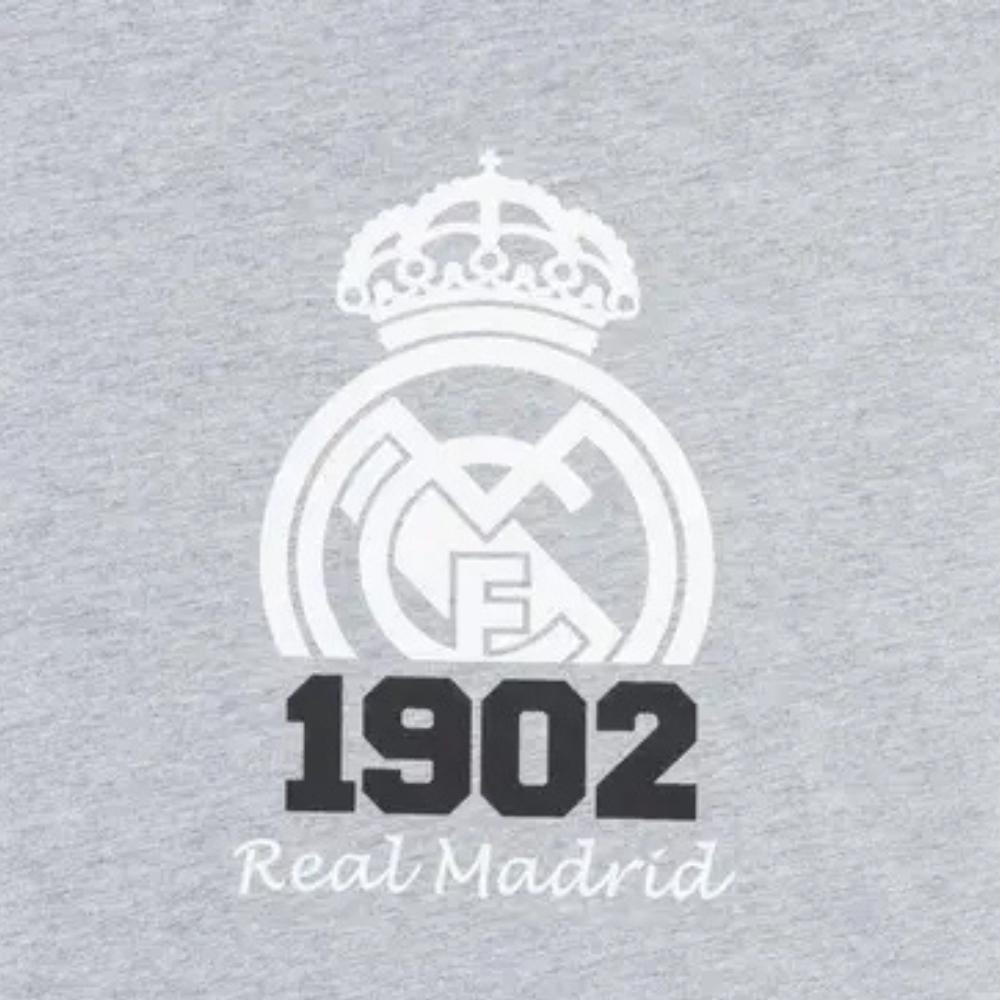 Real Madrid póló fehér címer 1902 felnőtt szürke 5/5