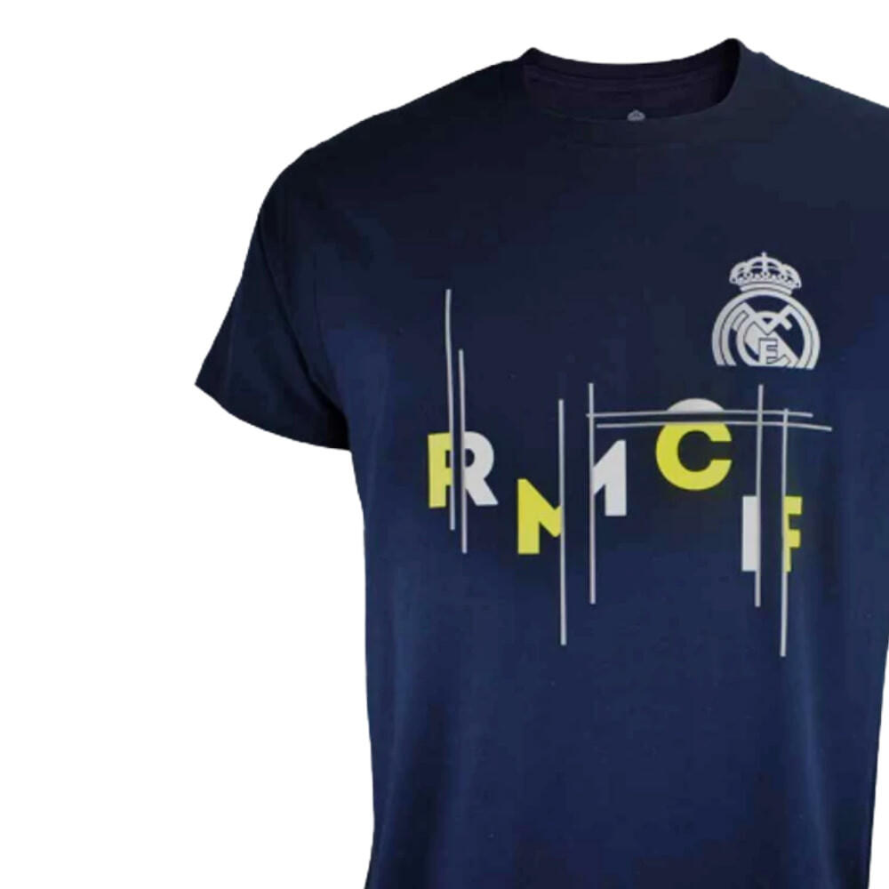 Camiseta Niño Real Madrid Estampada azul marino gráfica 3/4