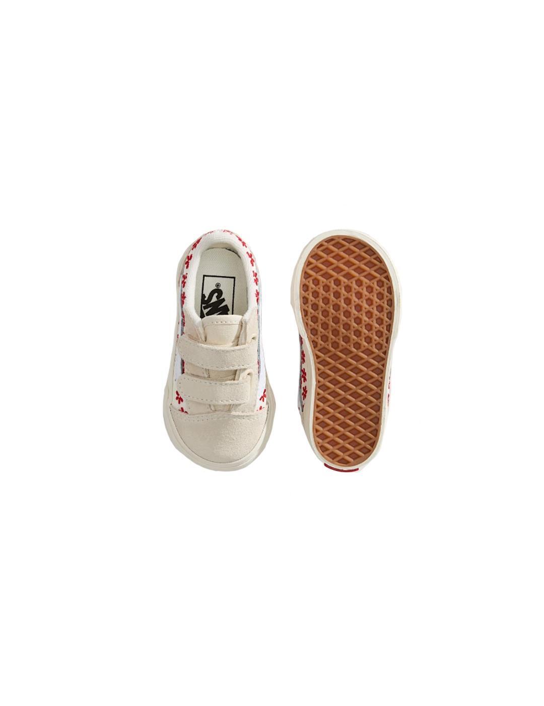 Tênis para menina Vans Bege. 4/4