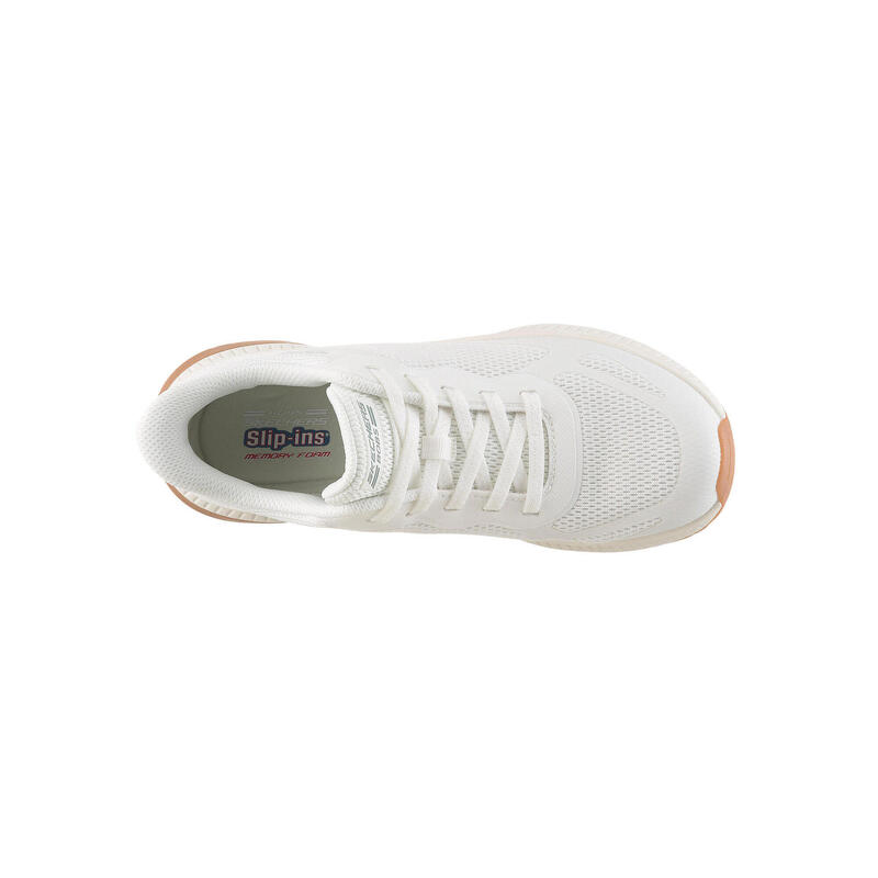 Pantofi sport femei Skechers Bobs Squad 4 - Stapl, Alb