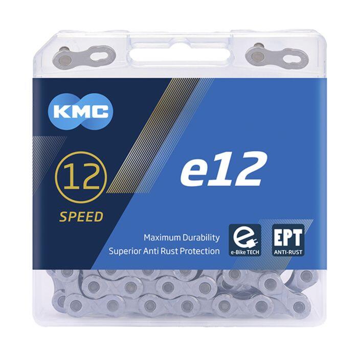 Chaîne KMC e12 EPT 12 vitesses 1/2 x 11/128" 130 maillons 2/7