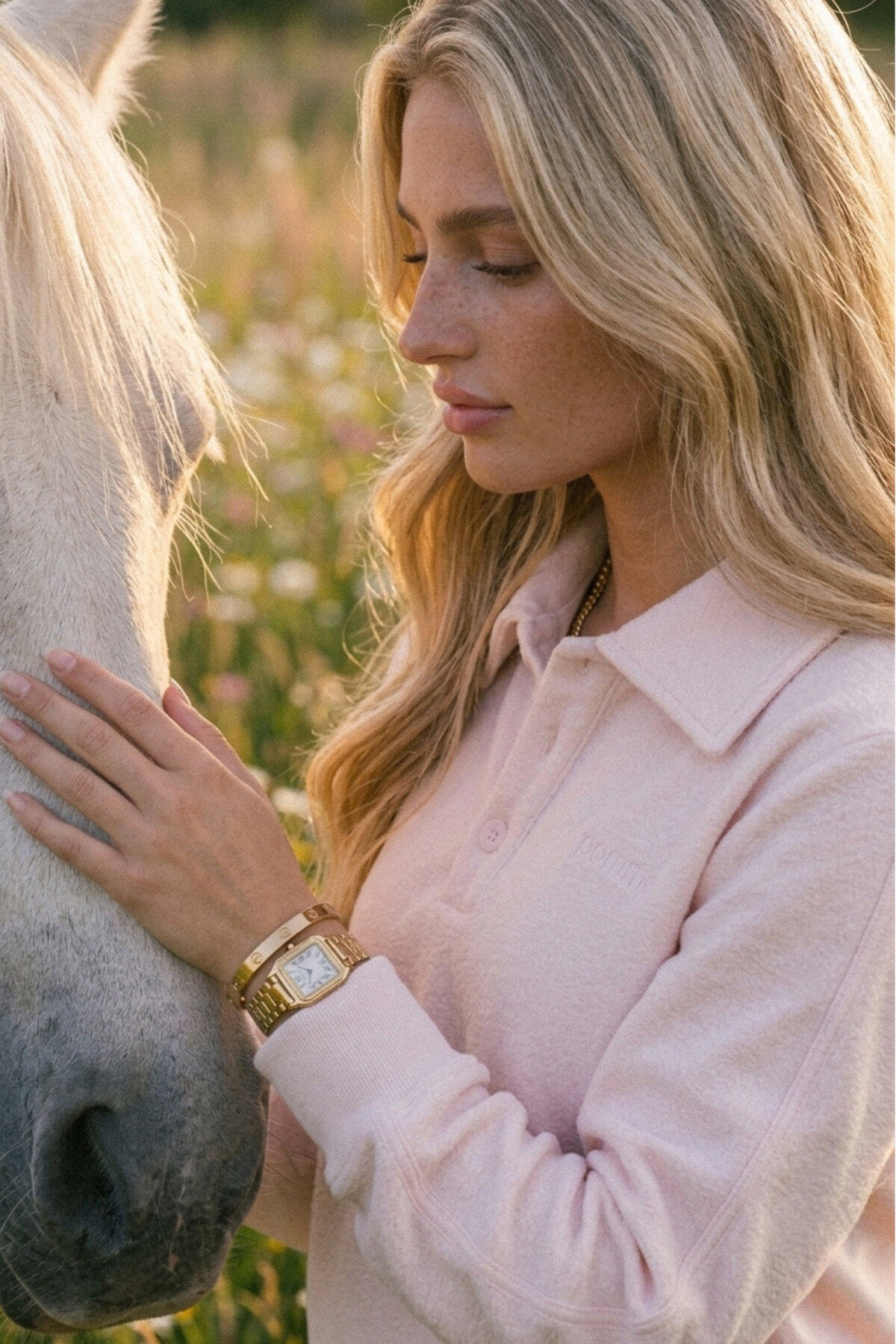 Chemise en éponge Riviera, rose guimauve 3/7
