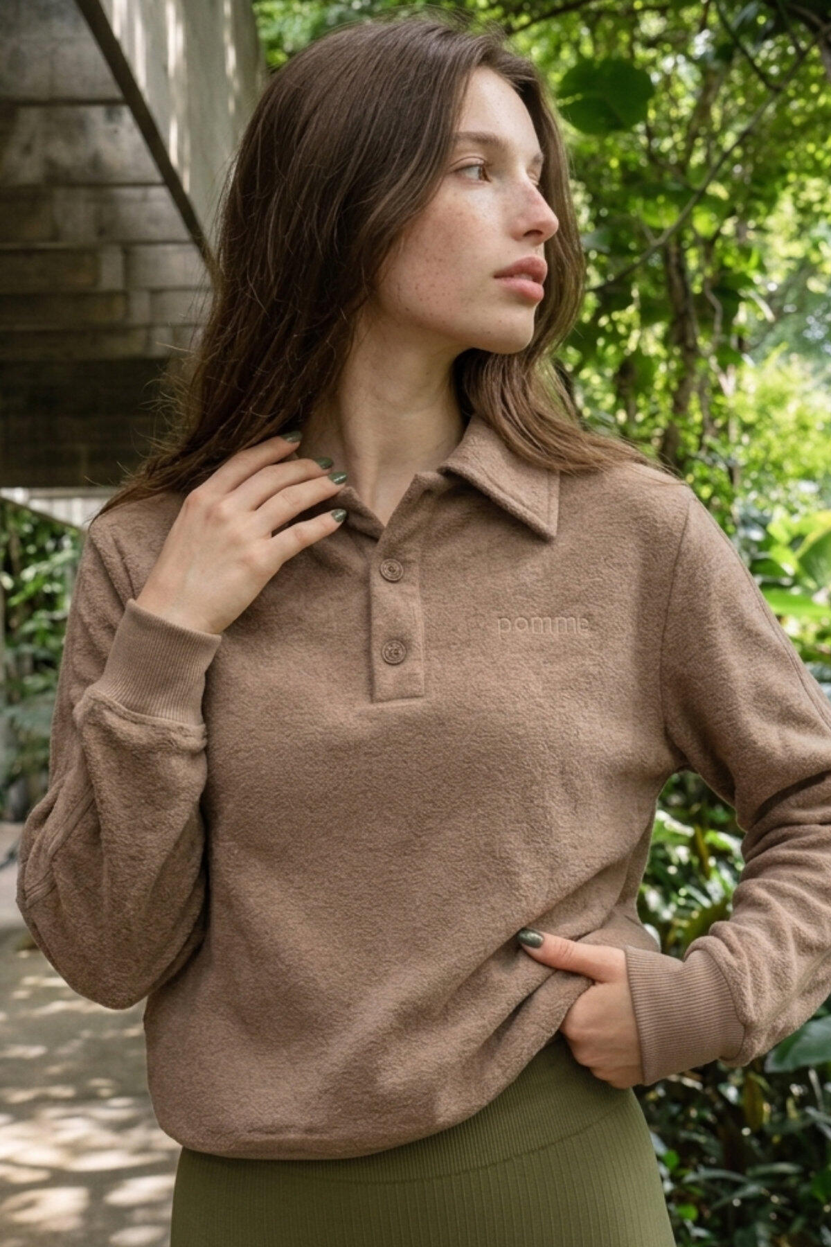 Chemise Riviera en éponge, couleur nougat 2/7