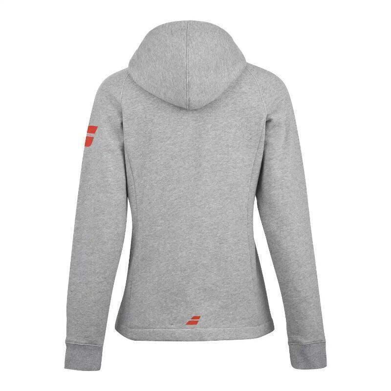 Chaqueta Babolat Exercise Gris Jaspeado Mujer 3/5