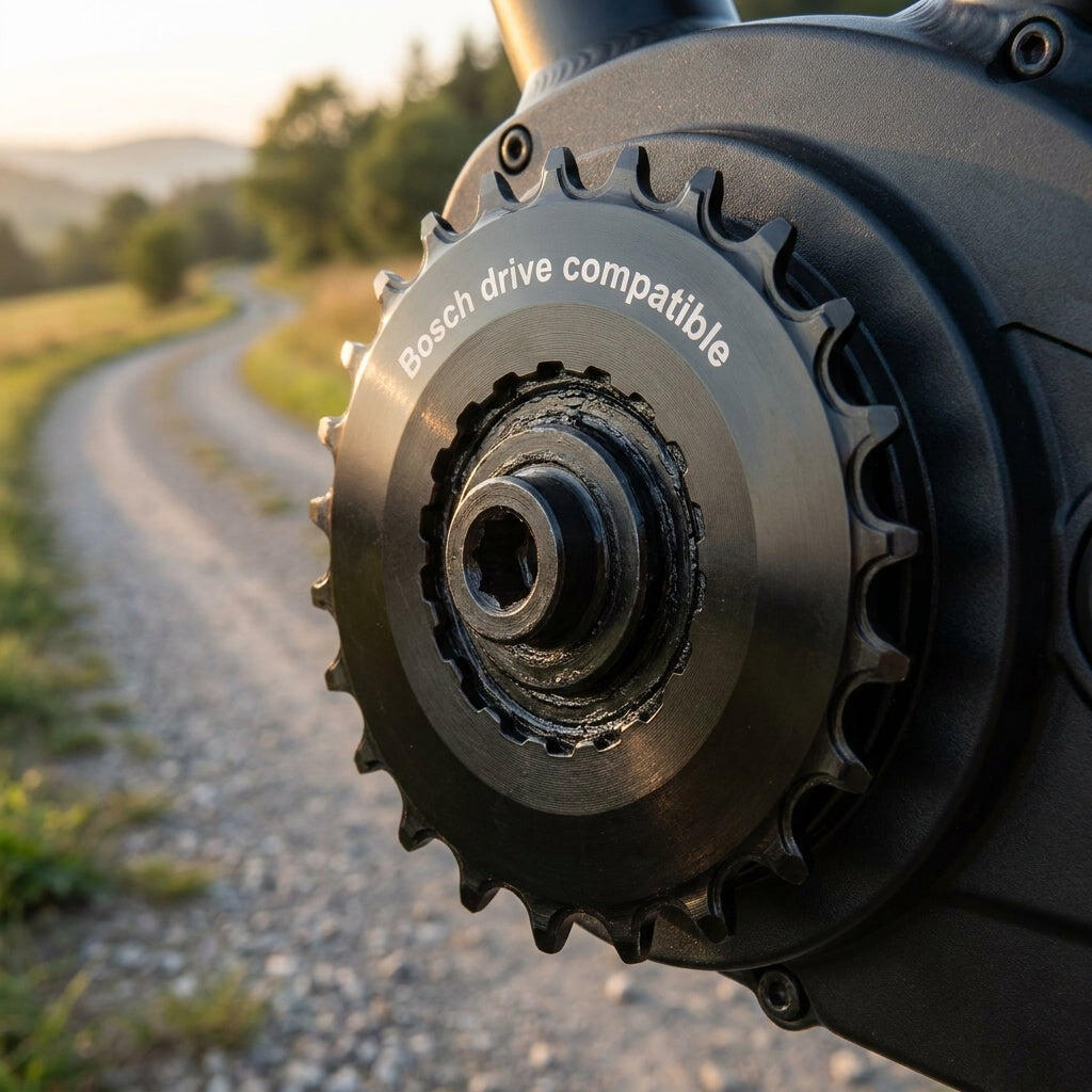 Stronglight aandrijftandwiel e-bike voor Bosch Gen2 15 tanden zwart 2015 2/3