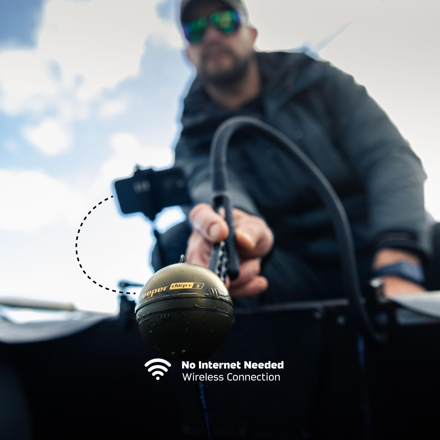Deeper CHIRP+ 3 GPS Fish Finder – Sonar CHIRP para orilla y barco 7/7