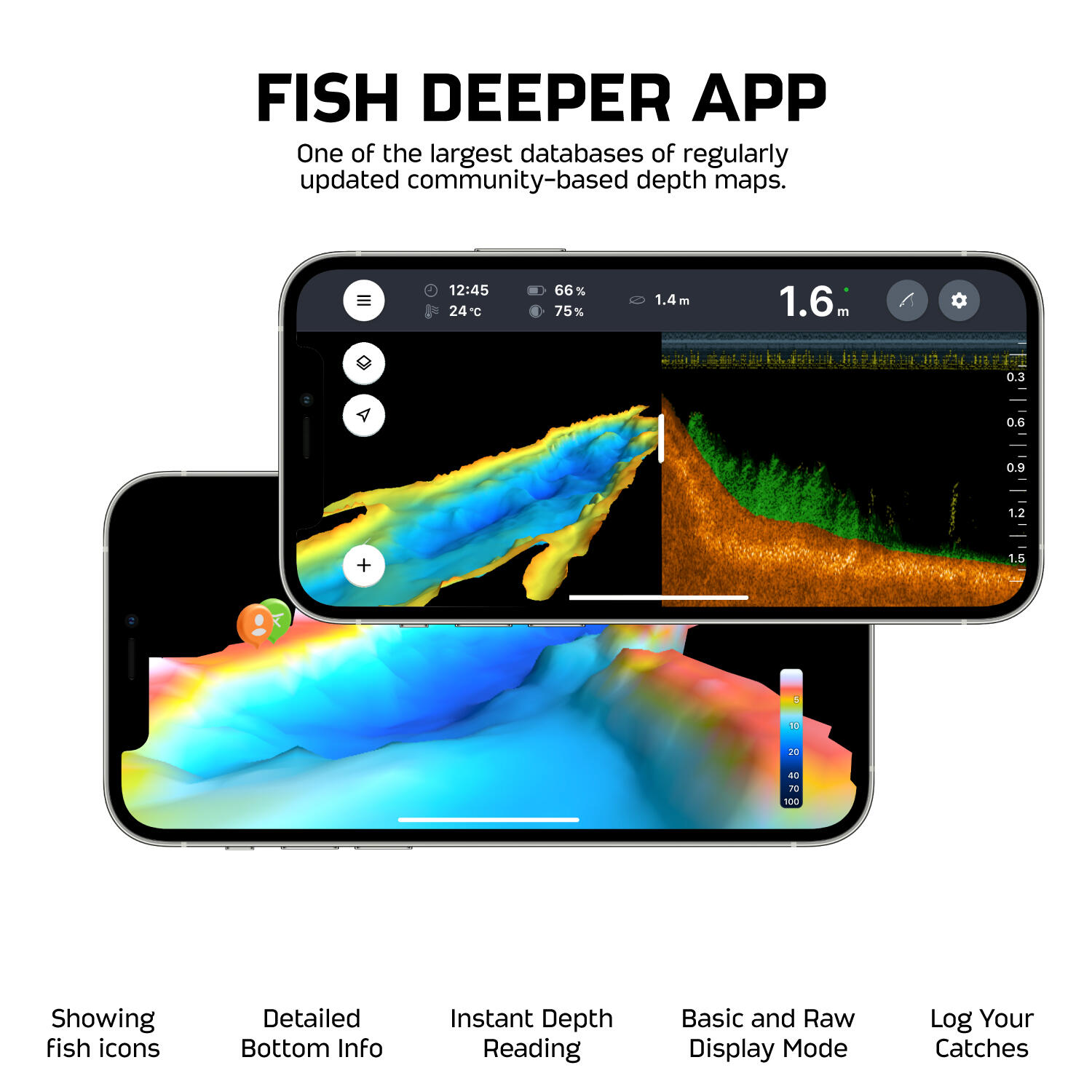 Deeper CHIRP+ 3 GPS Fish Finder – Sonar CHIRP para orilla y barco 5/7