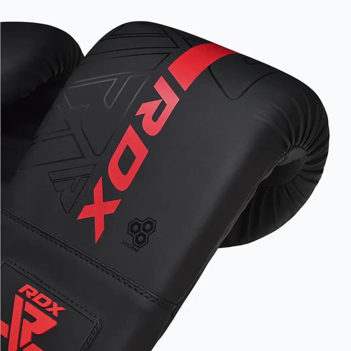 Gants de sac RDX F6 – Rouge Mat – Entraînement Boxe 3/5