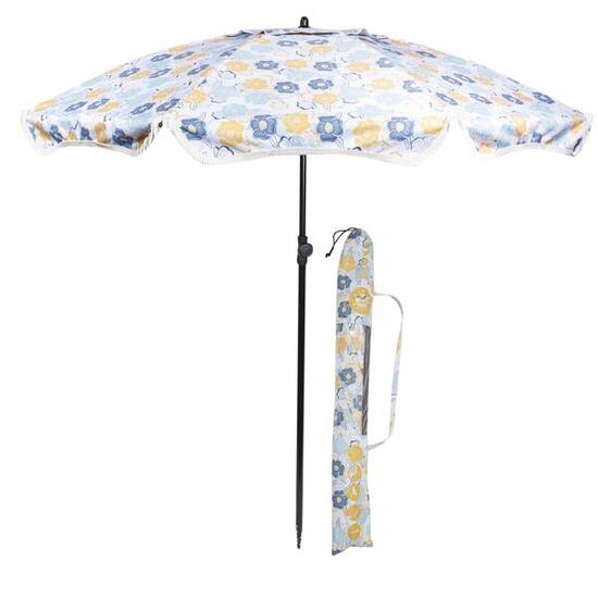 Parasol ultra résistant, structure anti vent, léger et anti uv upf50+ Multicolor