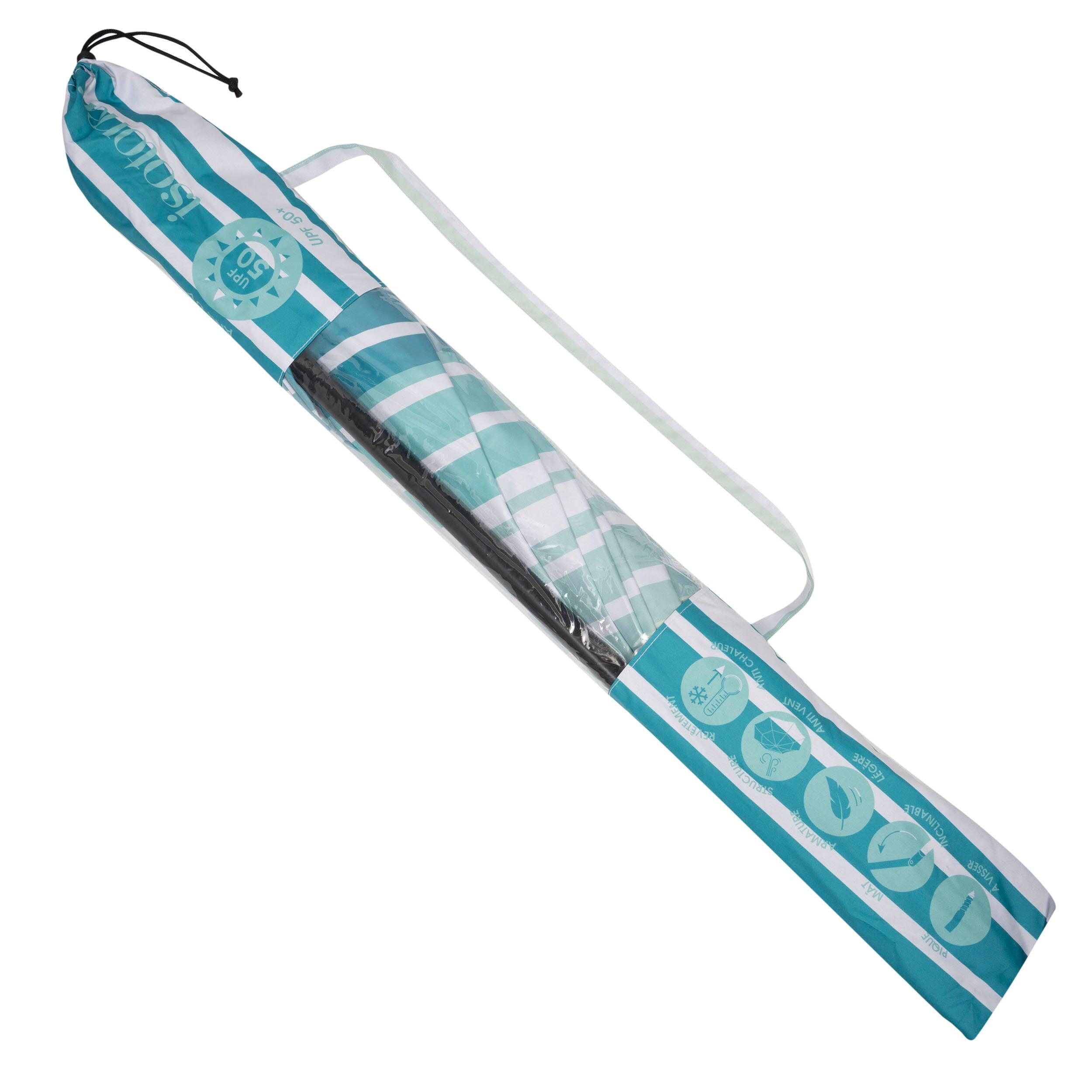 Sombrilla silla de playa, ultra fuerte, estructura anti-viento, ligera, 3/5