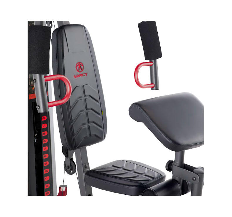 Multiestación Eclipse MWM7119 Compact Home Gym - Negra y roja 2/7