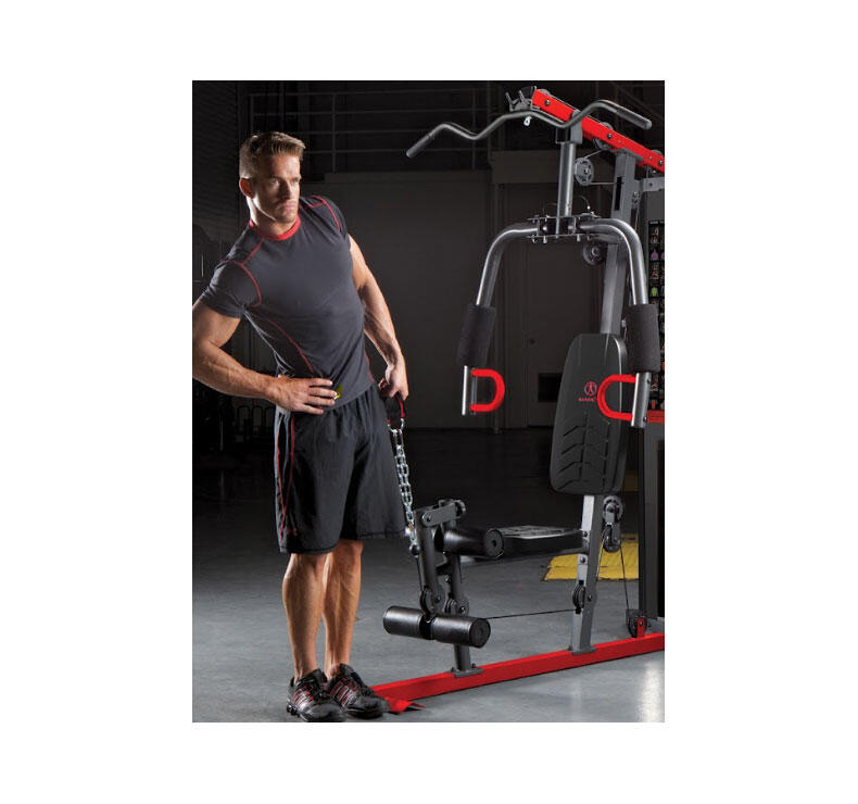 Multiestación Eclipse MWM7119 Compact Home Gym - Negra y roja 5/7