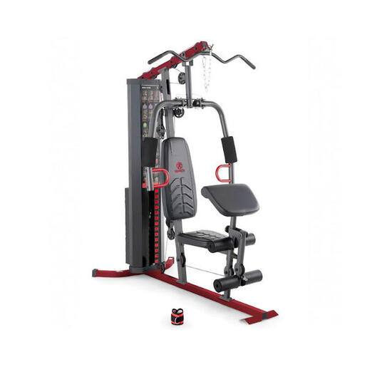 Appareil à charges guidées Eclipse MWM7119 Compact Home Gym - Noir et rouge