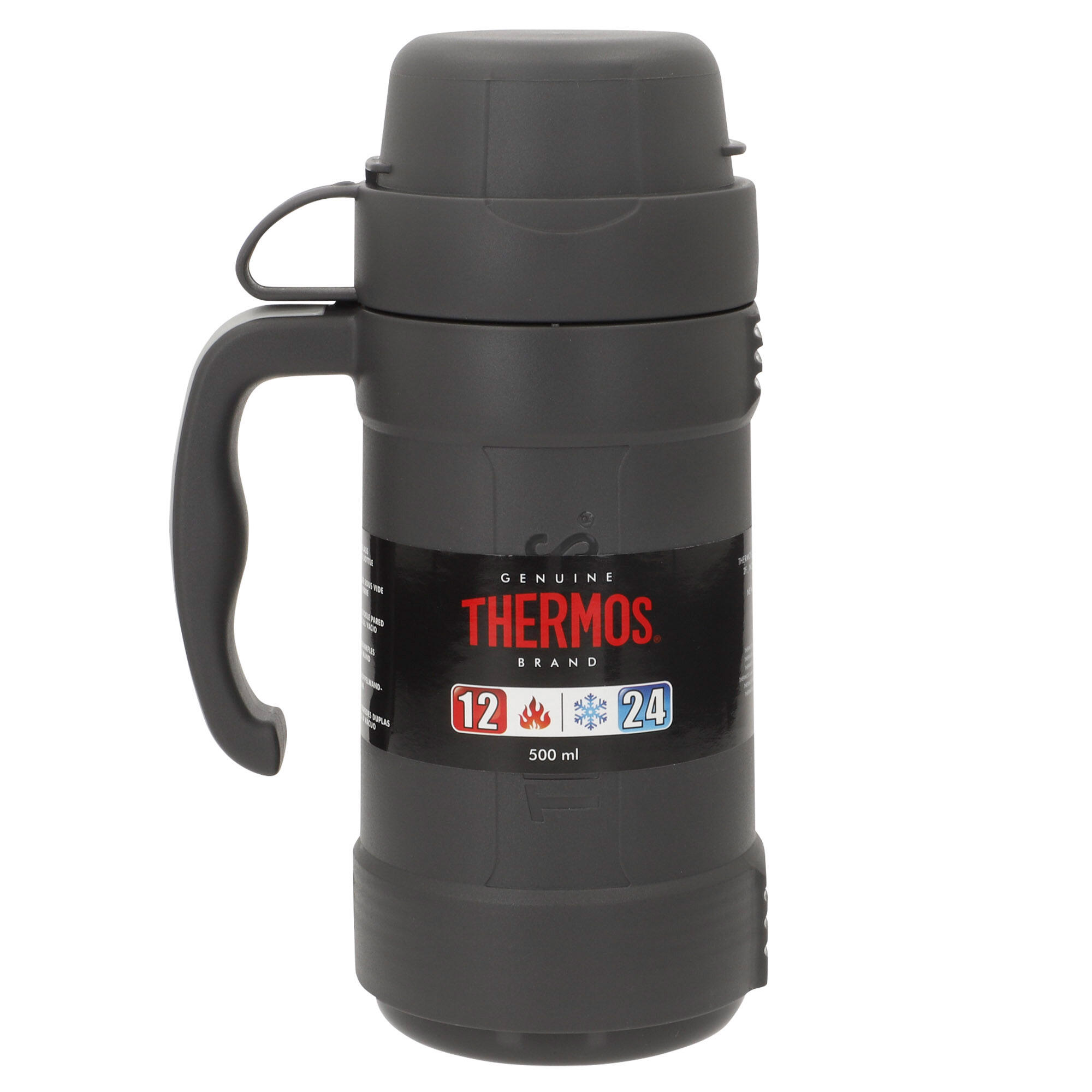 Botella térmica de 500 ml aislamiento doble pared con vaso 7/7