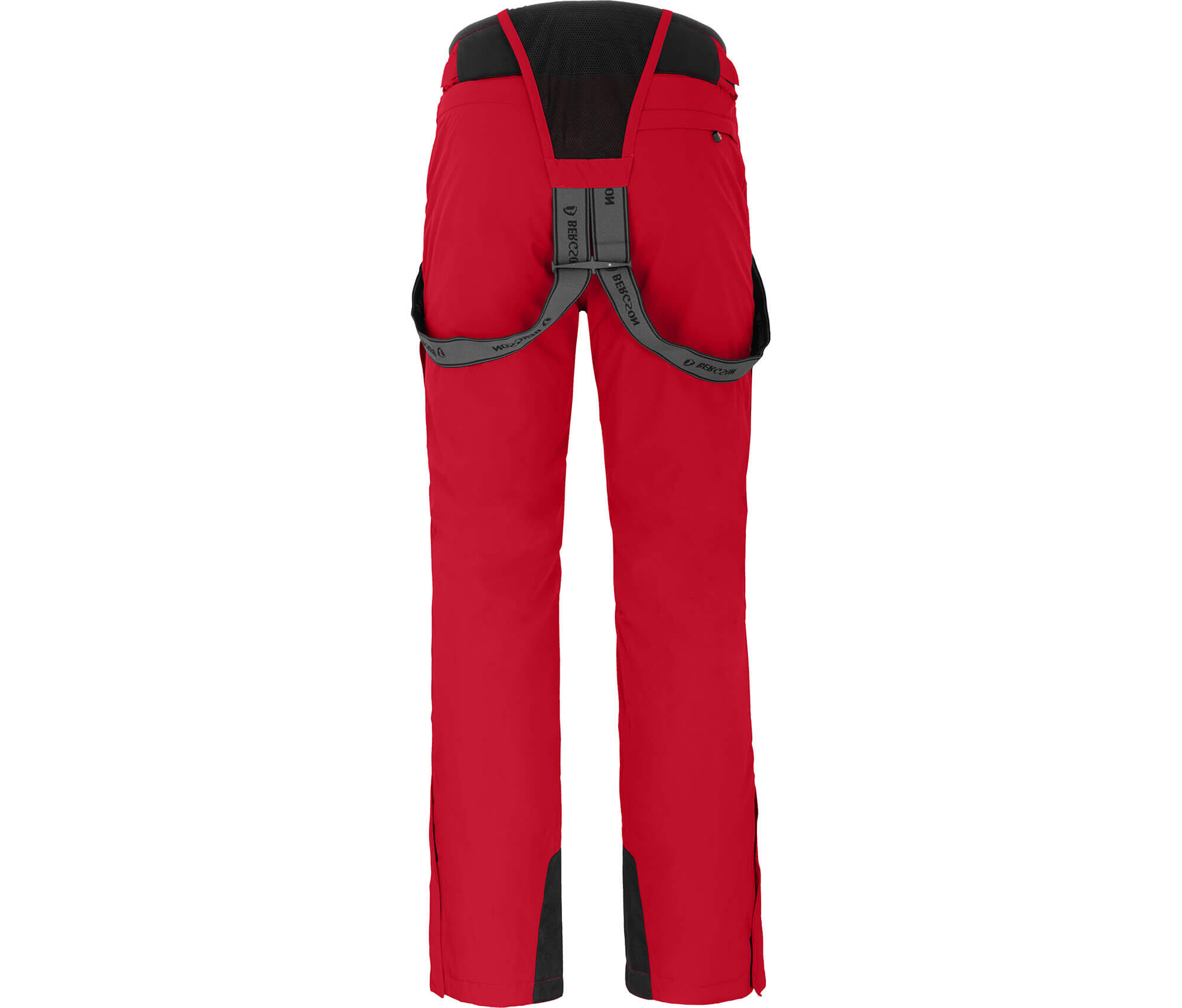 Herren Skihose warm wattiert, elastisch, wasserdicht Rot 3/6
