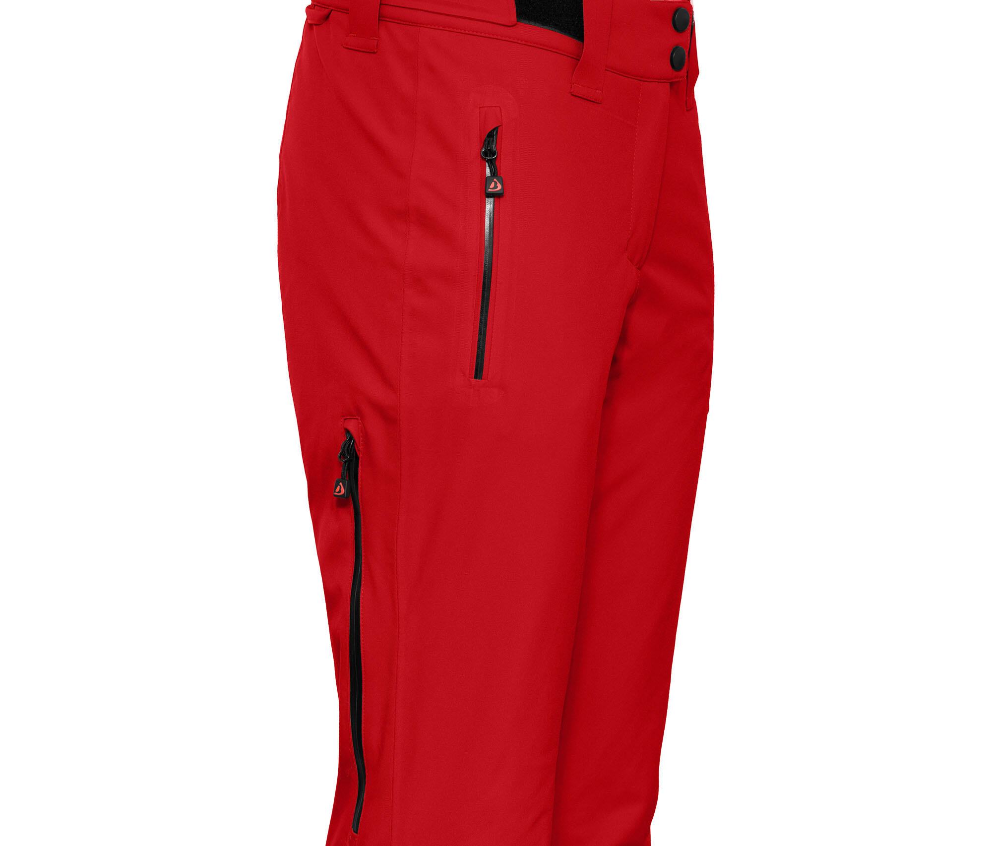 Damen Skihose wattiert, recycelt, 20000 mm Wassersäule rot 3/4