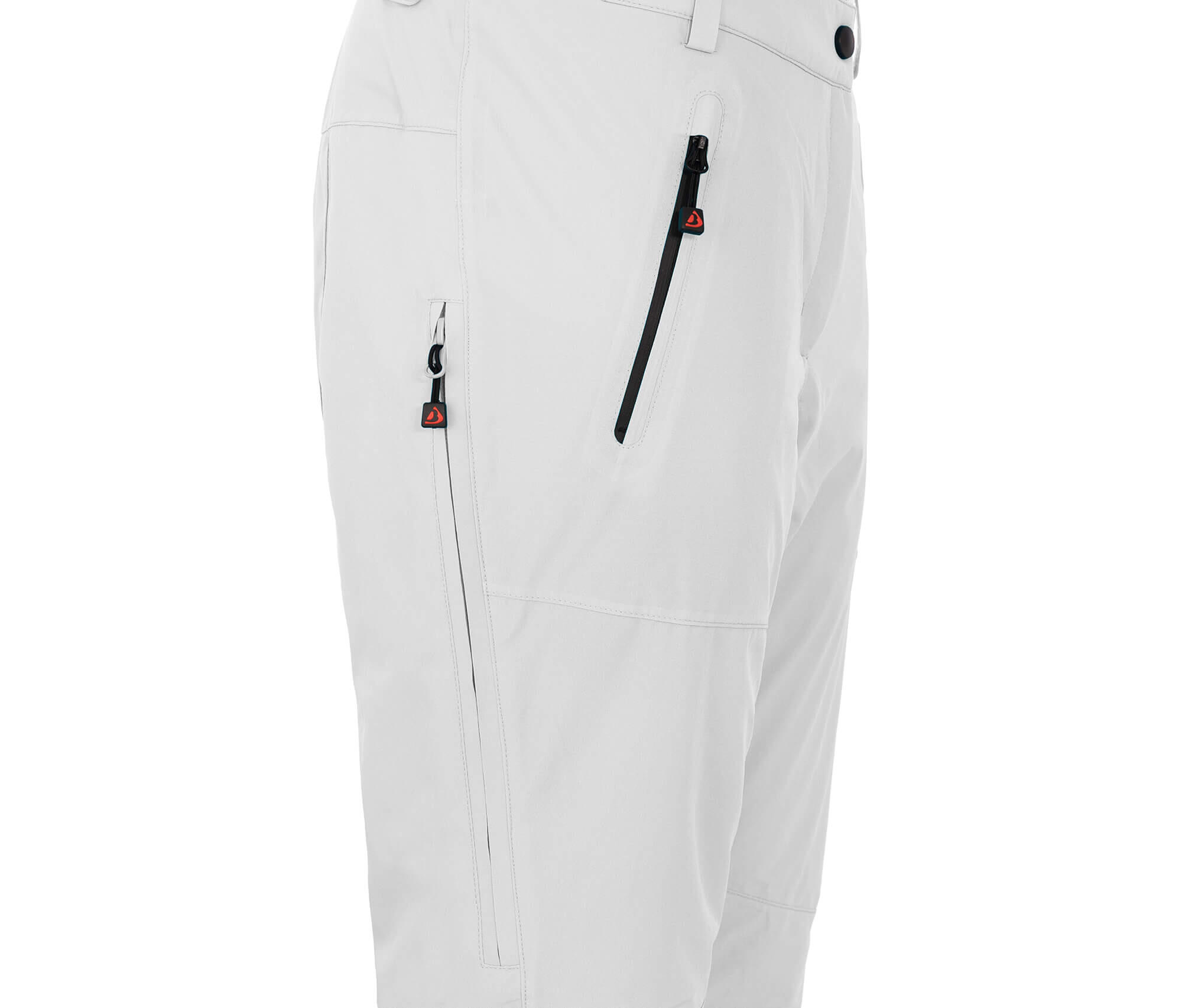 Damen Skihose wattiert, 20000 mm Wassersäule Weiß 3/7