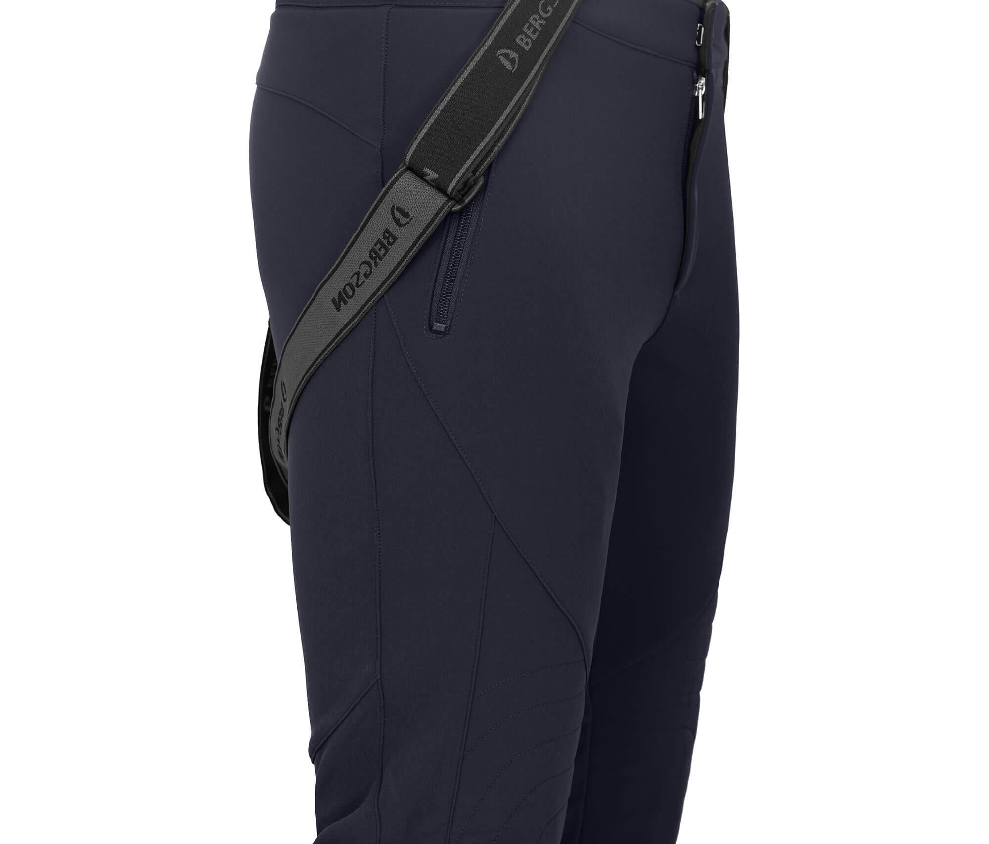 Herren Softshell Skihose winddicht, elastisch Blau 3/5