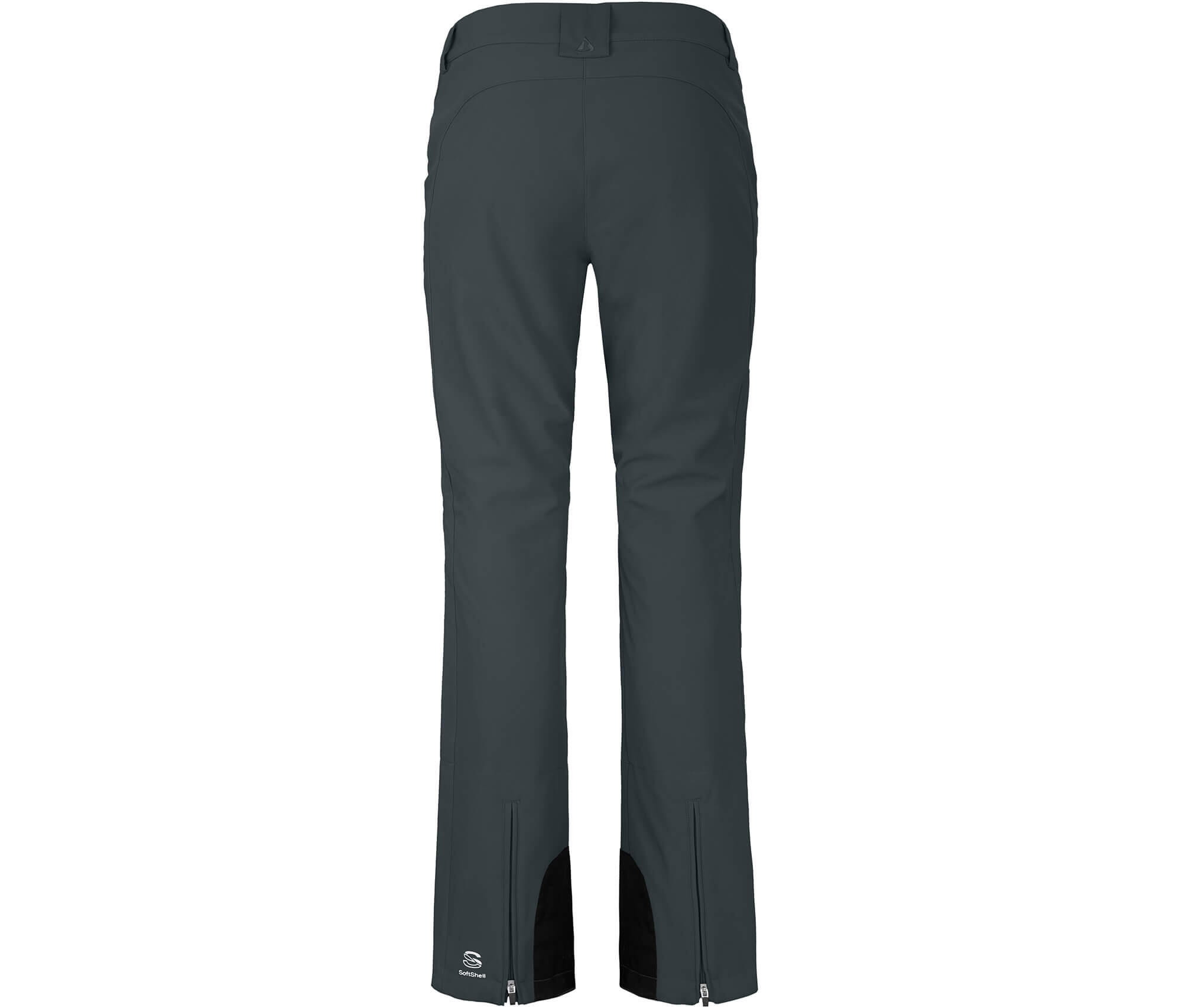 Damen Softshell Skihose winddicht, elastisch grau 2/5