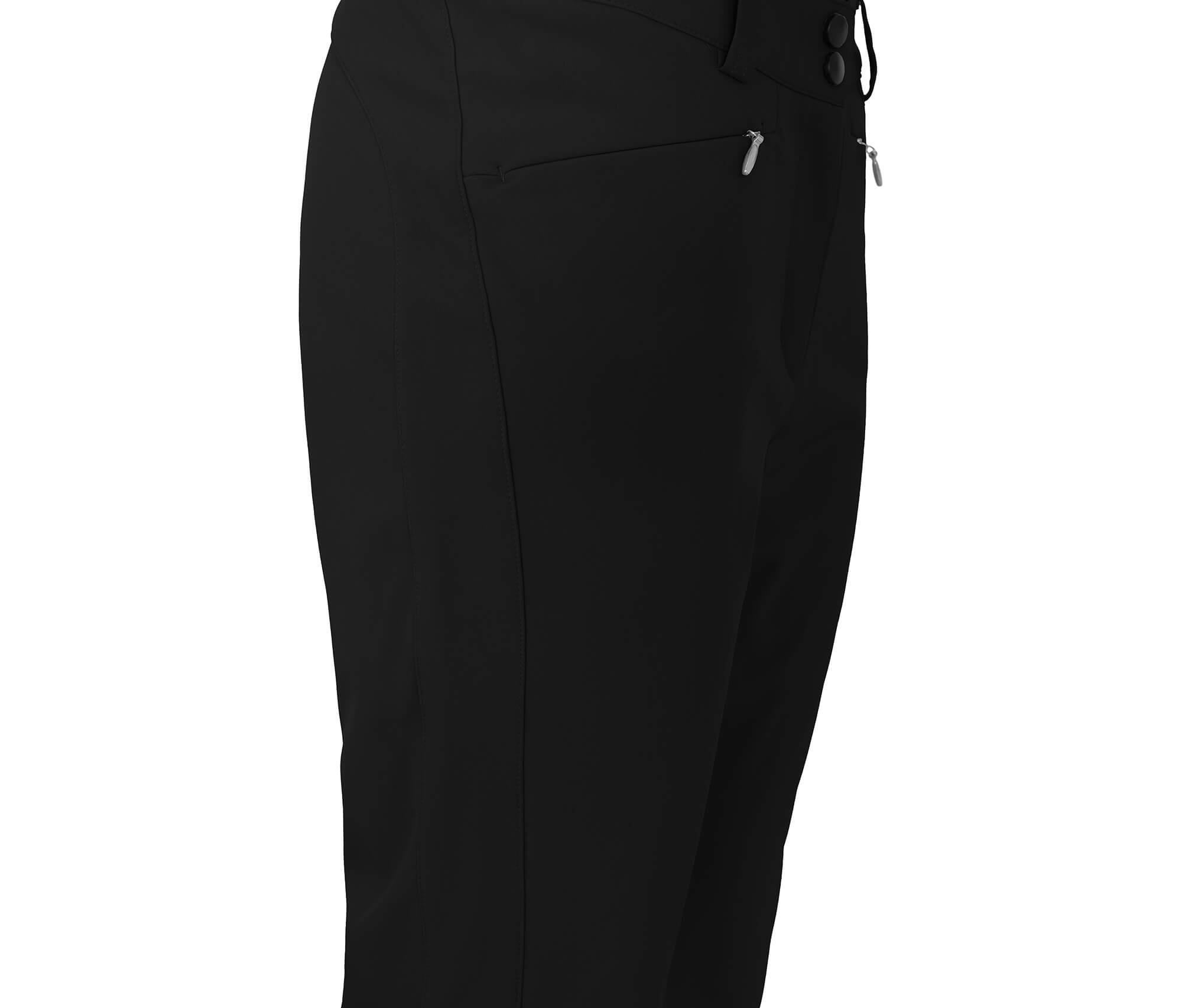 Damen Softshell Skihose winddicht, elastisch Schwarz 3/5