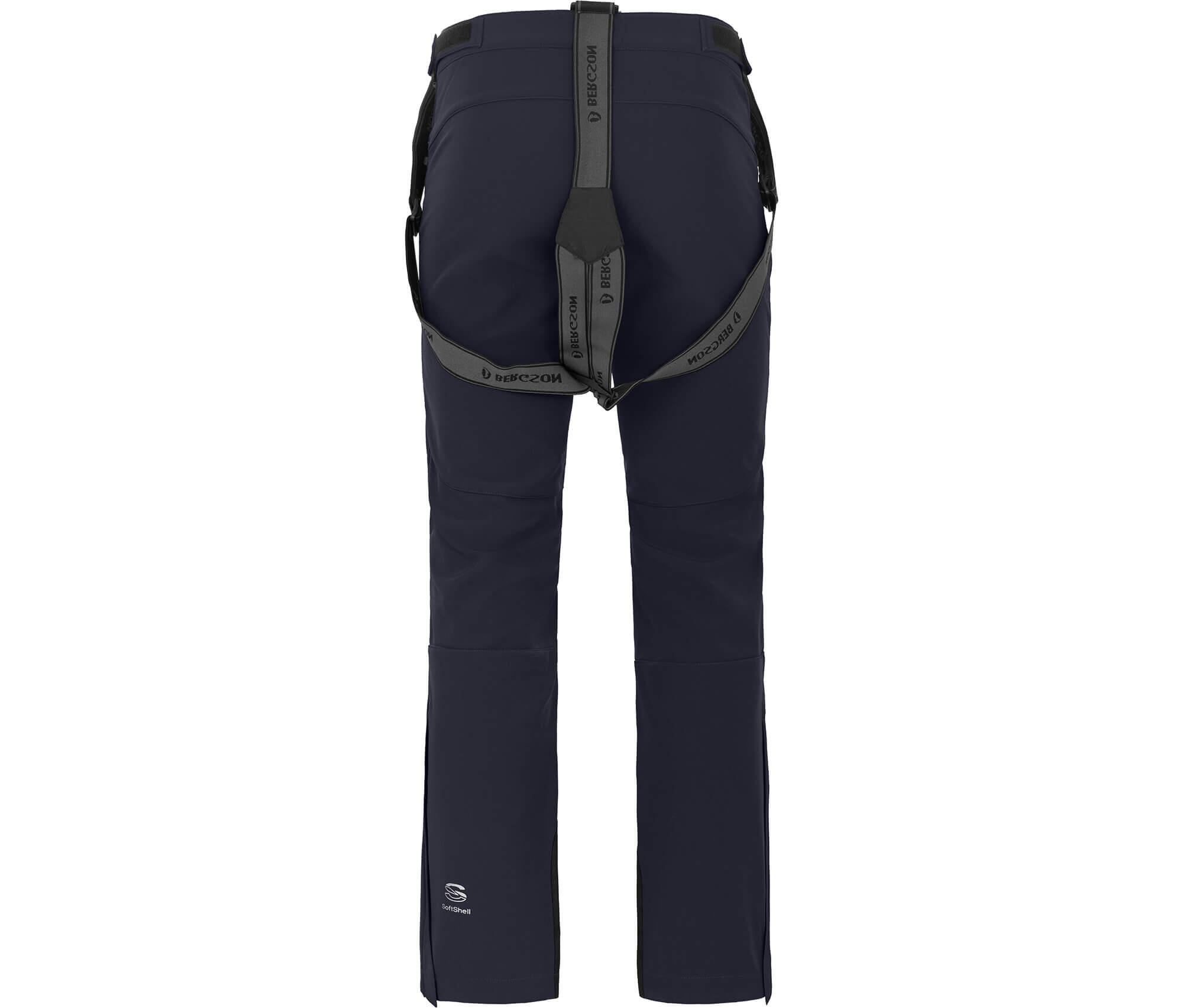 Herren Softshell Skihose winddicht, elastisch Blau 2/5