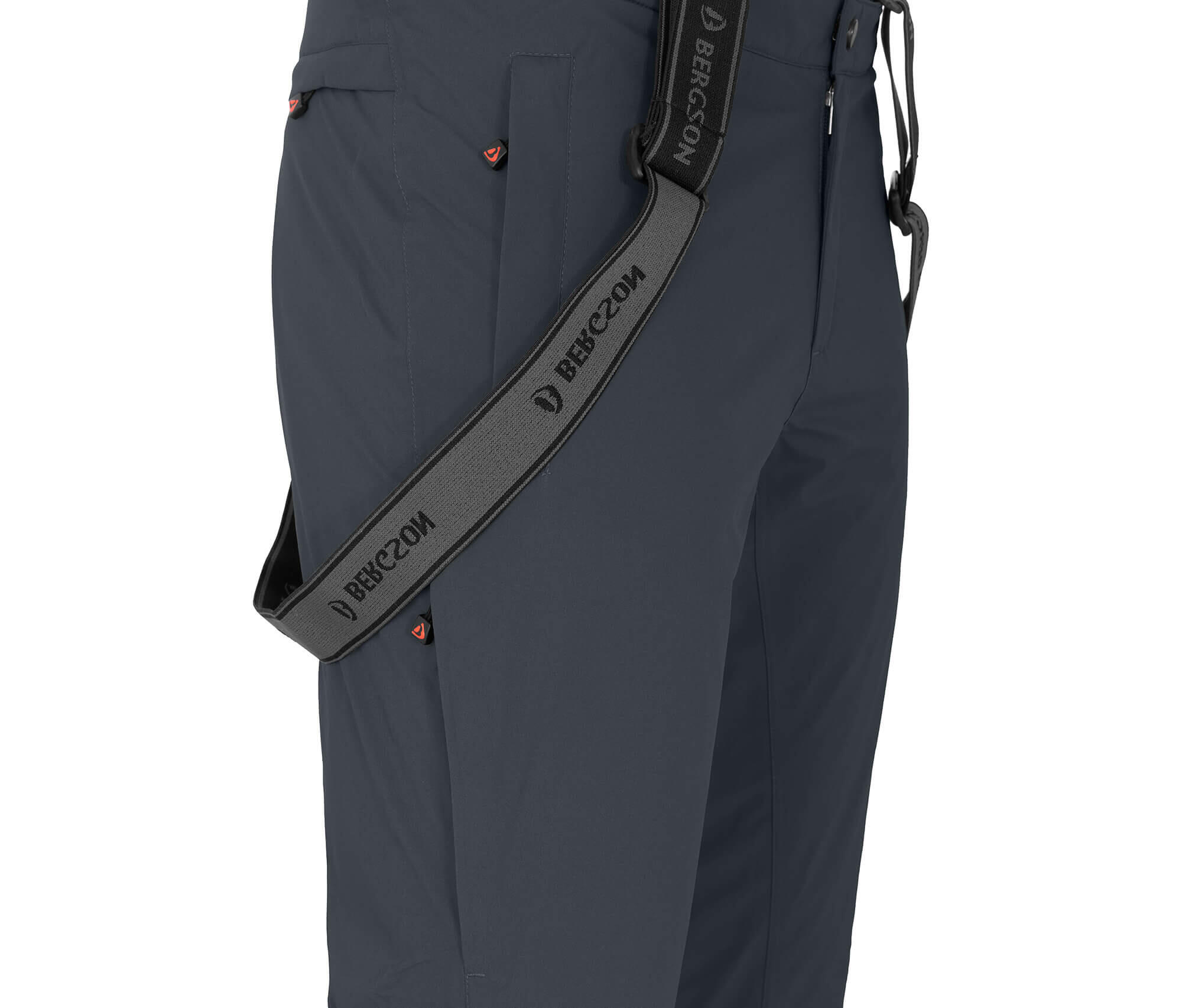 Herren Skihose unwattiert, 20000mm Wassersäule grau 3/5