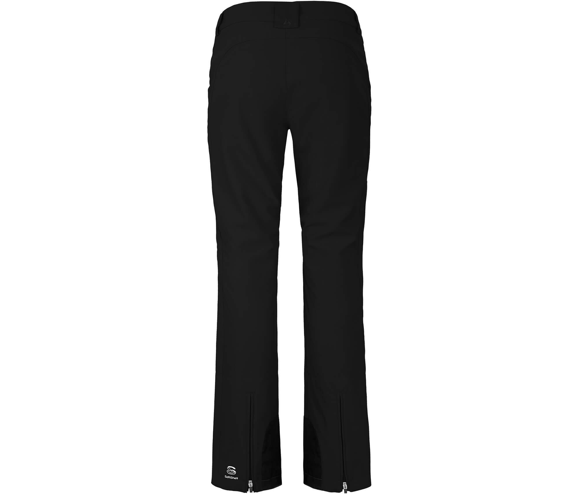 Damen Softshell Skihose winddicht, elastisch Schwarz 2/5