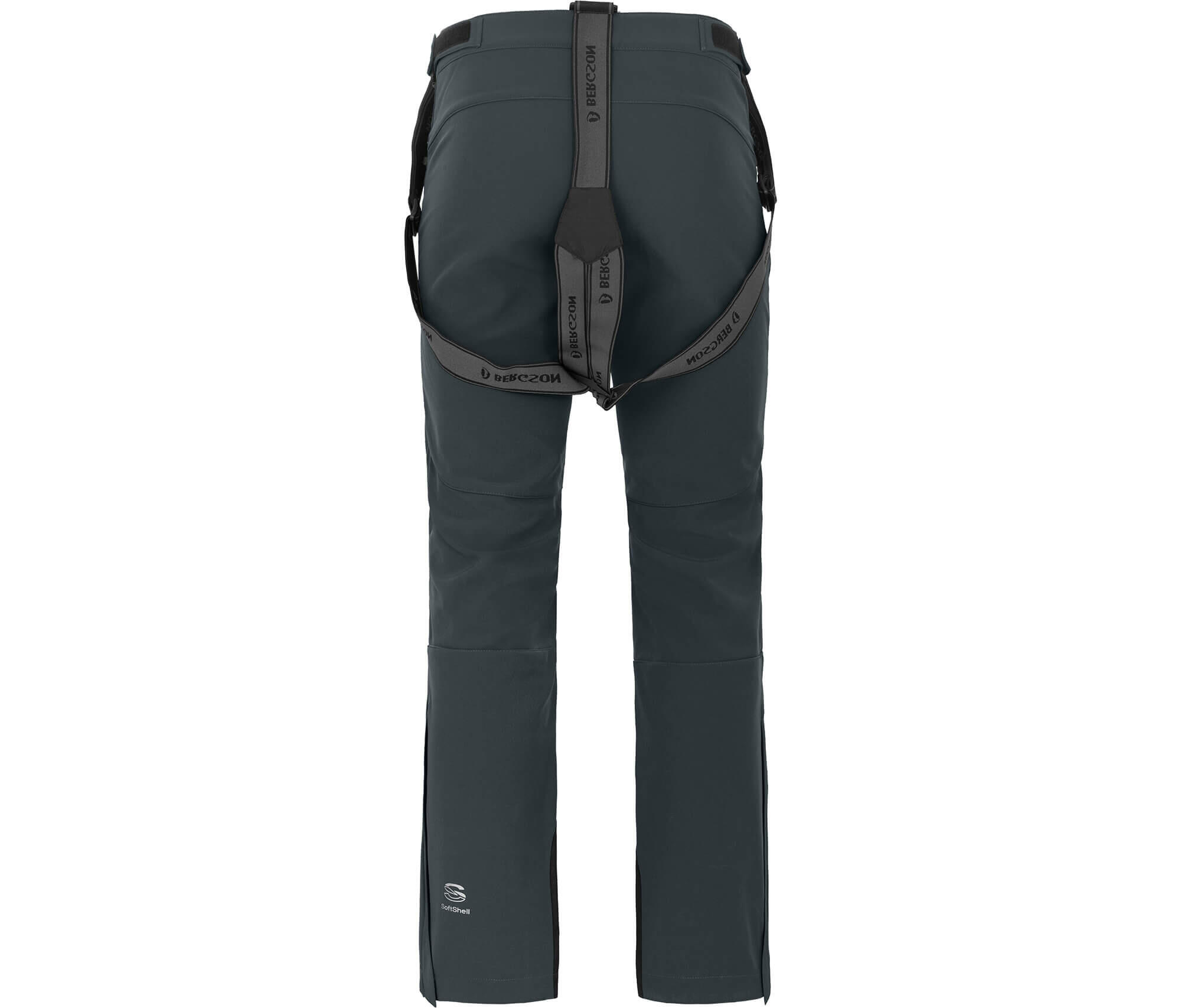 Herren Softshell Skihose winddicht, elastisch grau 2/5