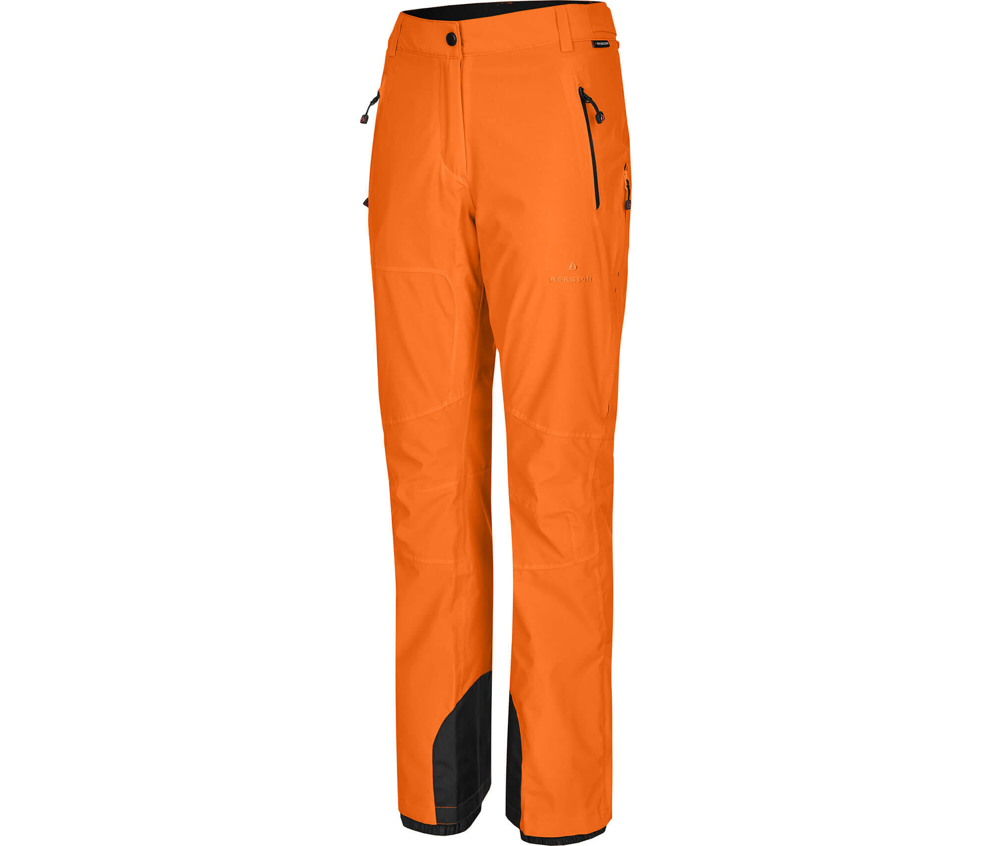 Damen Skihose unwattiert, 20000 mm Wassersäule Orange 3/3