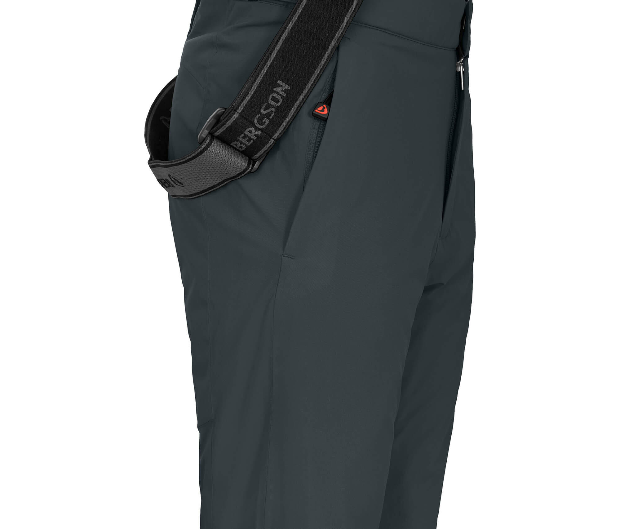Kinder Skihose wattiert, 20000 mm Wassersäule grau 3/6