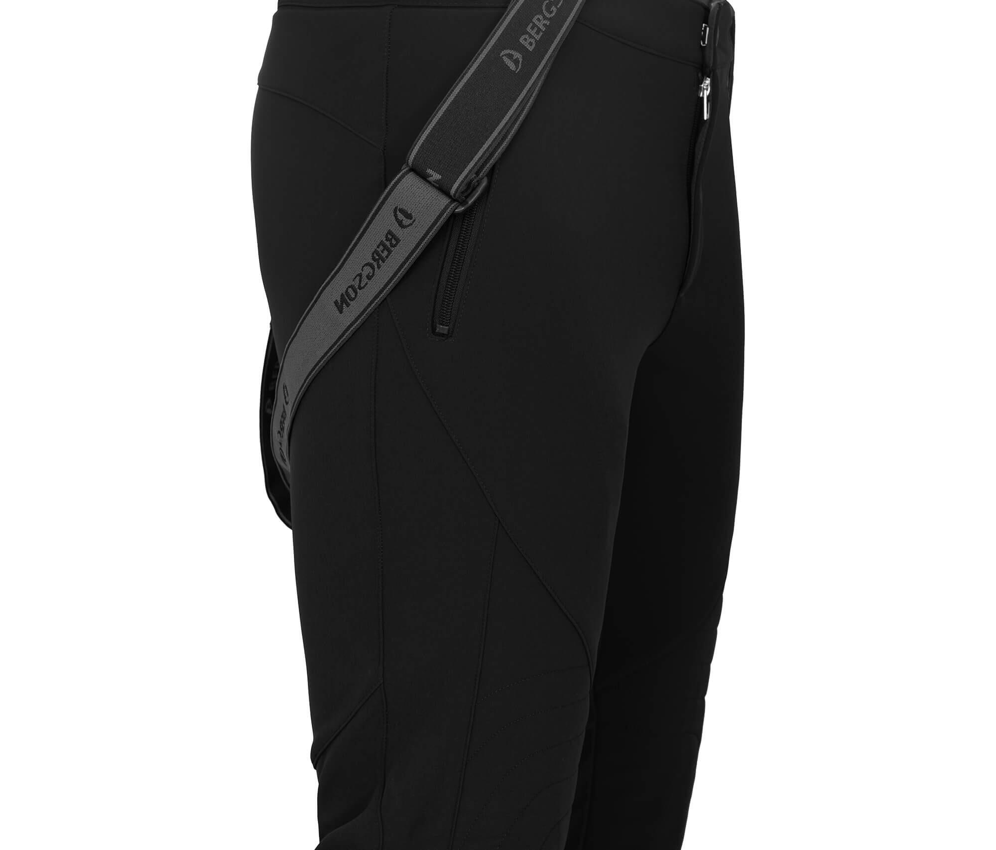 Herren Softshell Skihose winddicht, elastisch Schwarz 3/5