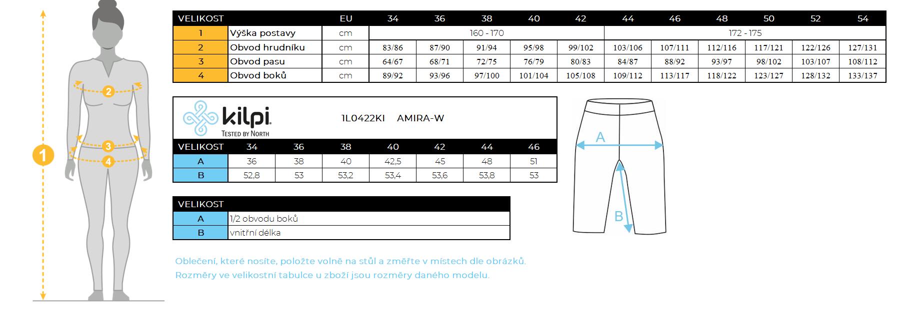 Damen-3/4-Trainingsleggings Kilpi AMIRA-W 4/4