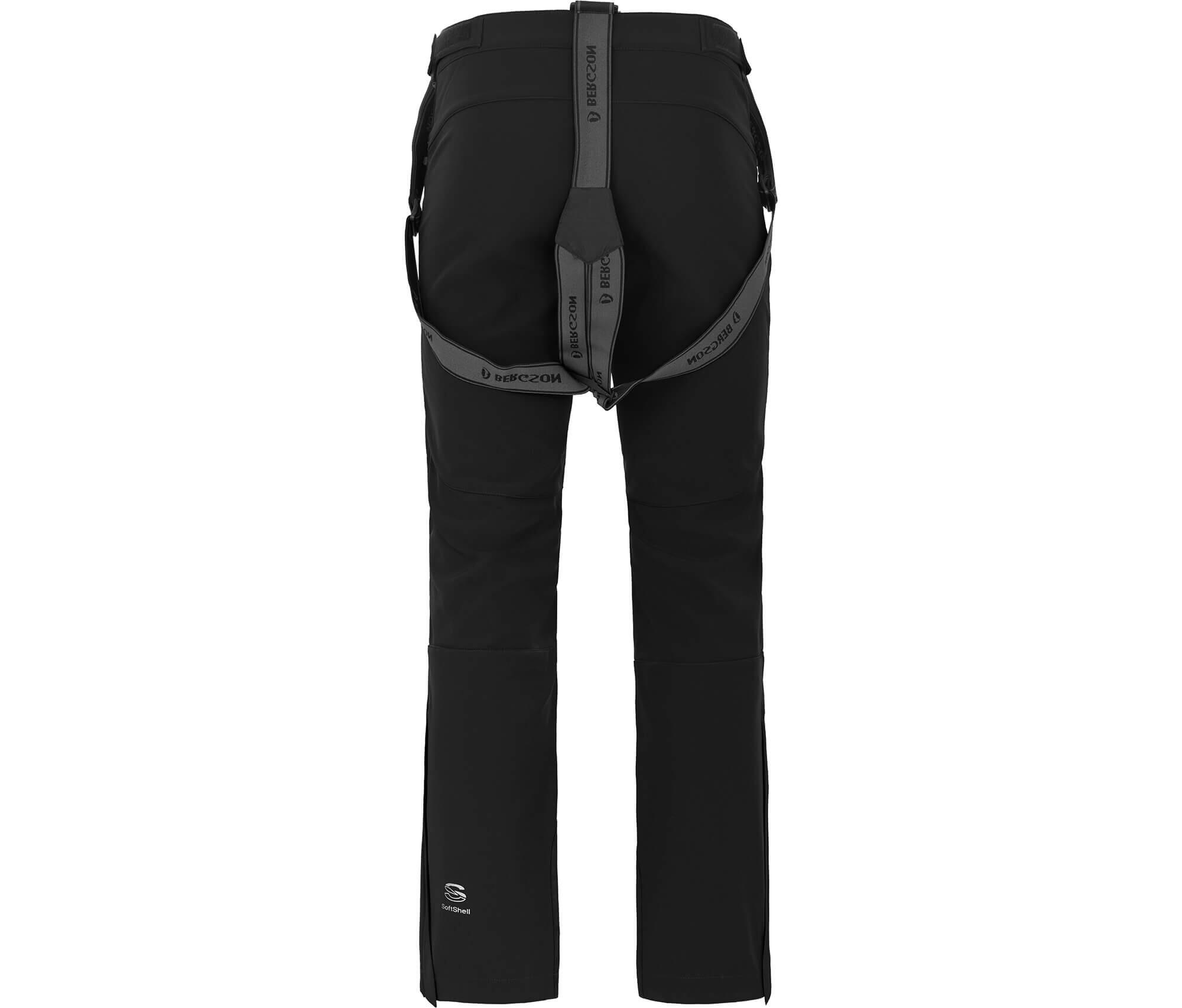 Herren Softshell Skihose winddicht, elastisch Schwarz 2/5