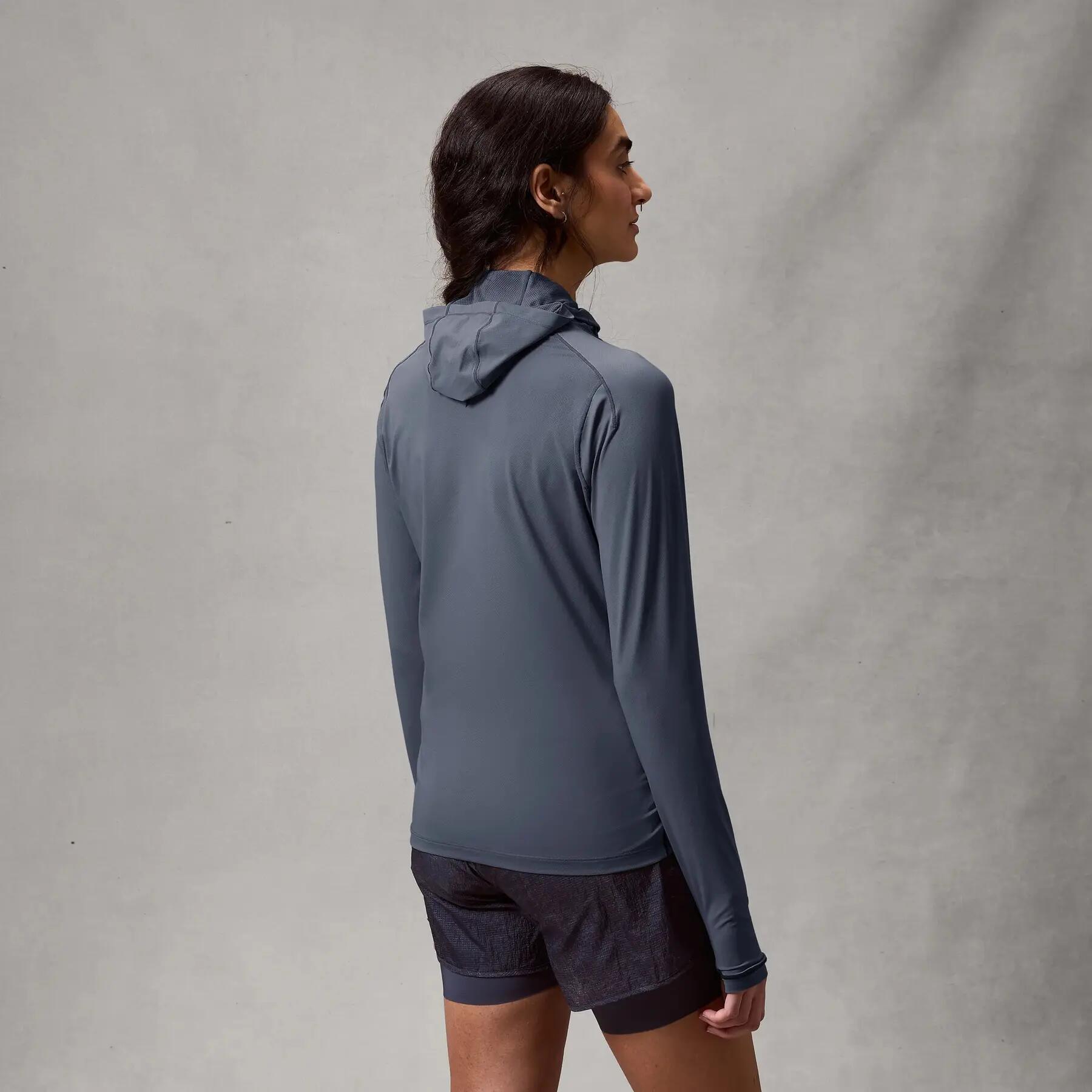 Felpa con cappuccio Endura Alltrack Roam Scuba da donna GRIGIA 4/5