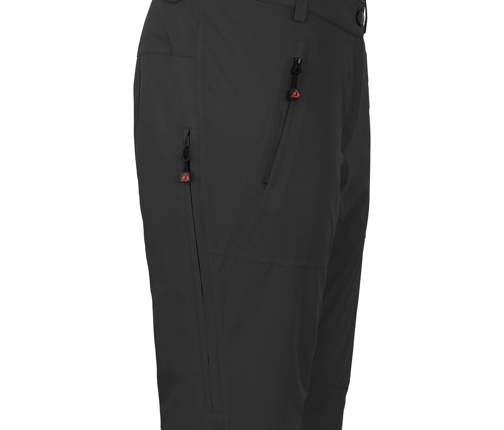 Damen Skihose unwattiert, 20000 mm Wassersäule Schwarz 3/5