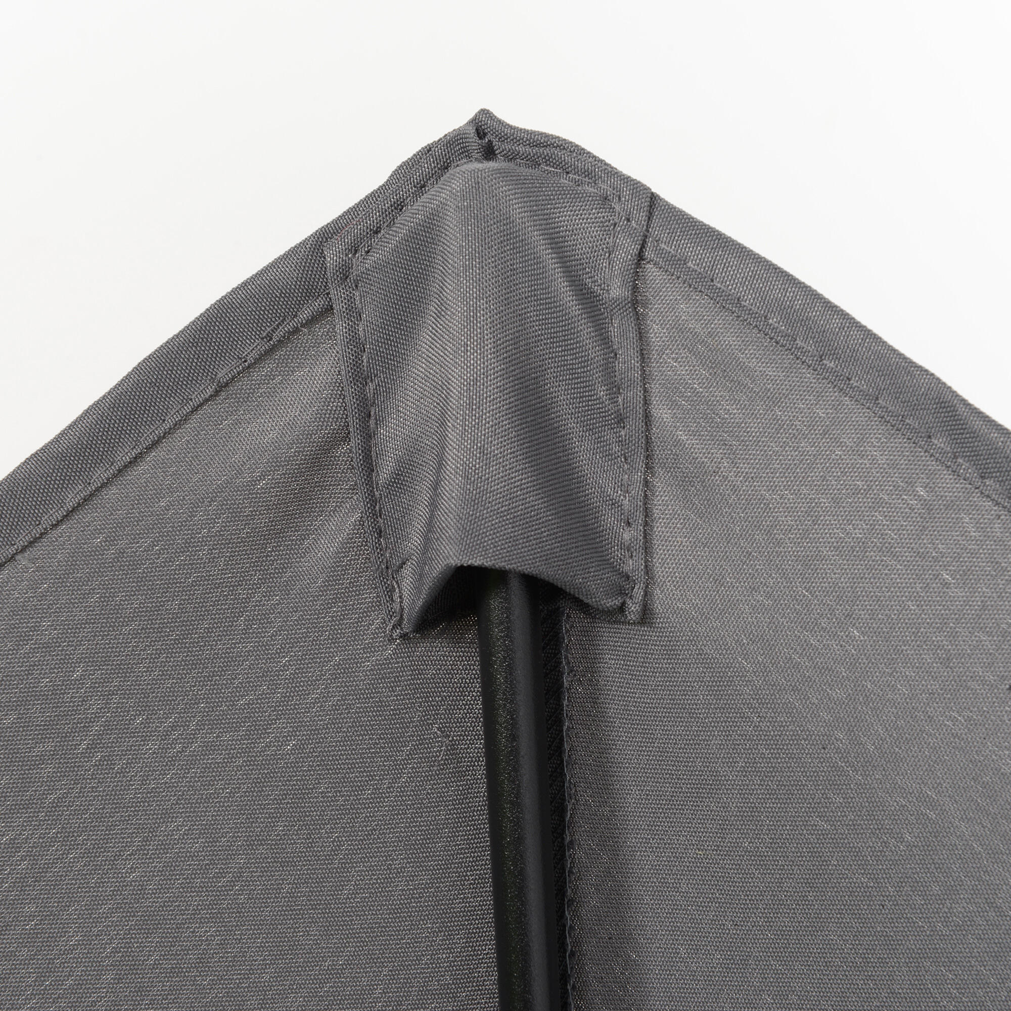 Sombrilla de Jardín Outsunny 196x196x204 cm Gris Oscuro 4/5