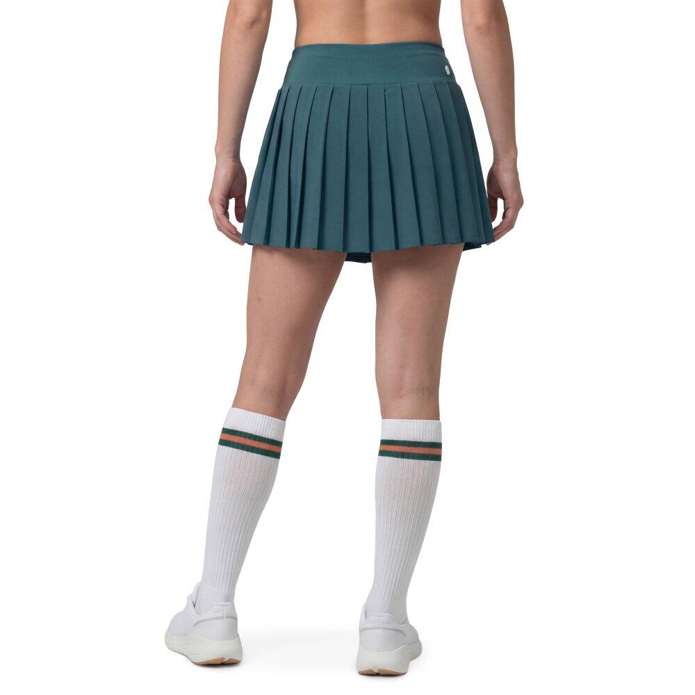 Jupe-short de tennis taille haute femme Flow Femme-W Green Vert 2/6