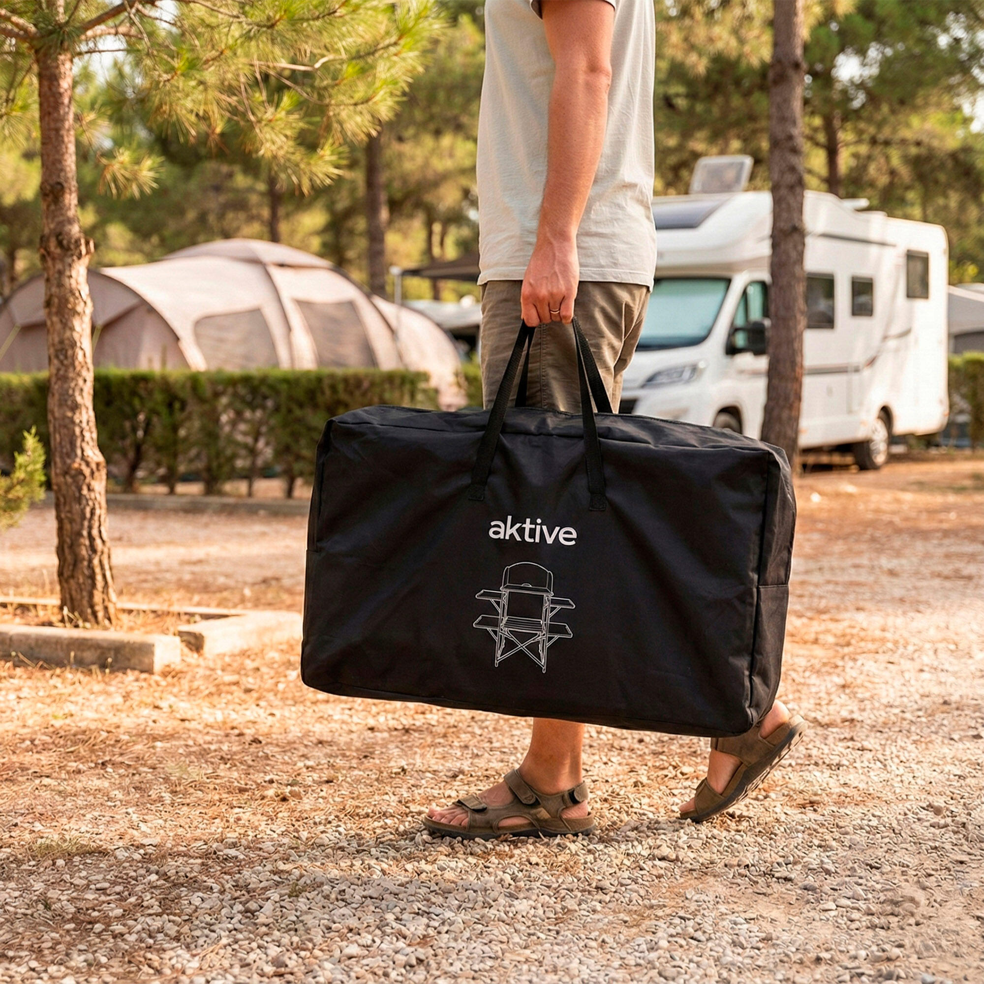 Armário de cozinha dobrável para camping, feito de aço, com bolsa 2/7