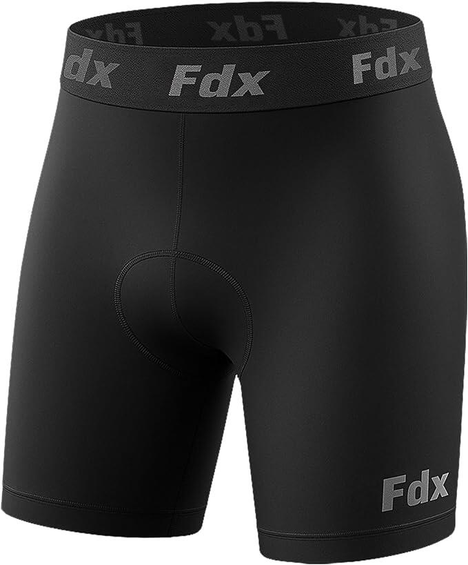 FDX FDX Men’s Cycling Underwear Padded Liner Shorts Breathable MTB Biking Shorts