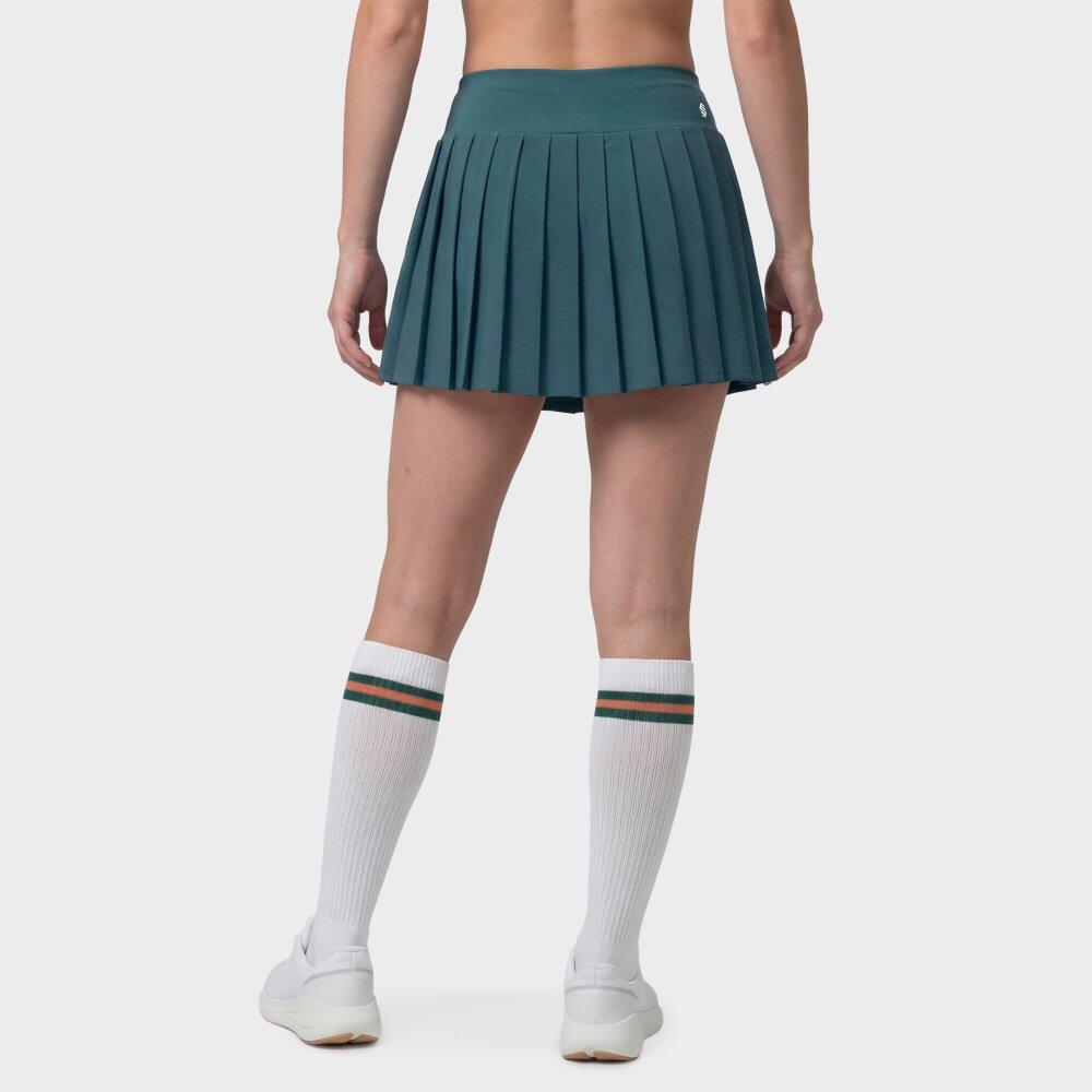 Jupe-short de tennis taille haute femme Flow Femme-W Green Vert 6/6
