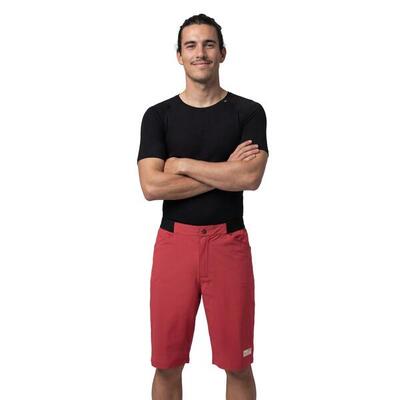 Shorts da gravel uomo Ciclismo Block Red Rosso