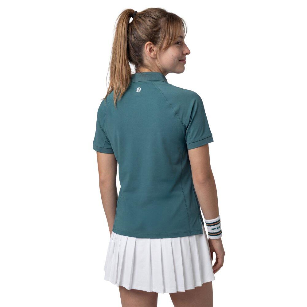 Damen Tennis -poloshirt Player-W Green Grün 2/6