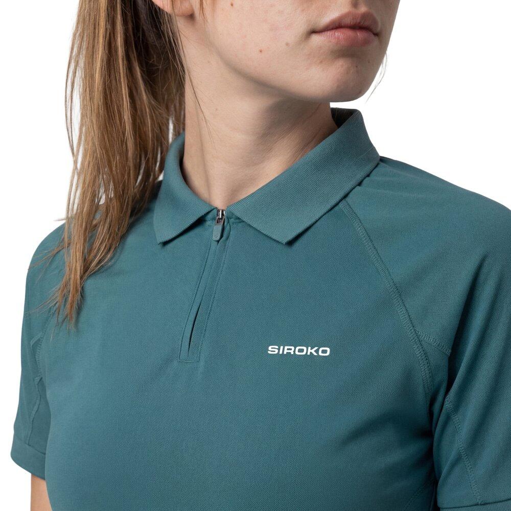 Damen Tennis -poloshirt Player-W Green Grün 4/6