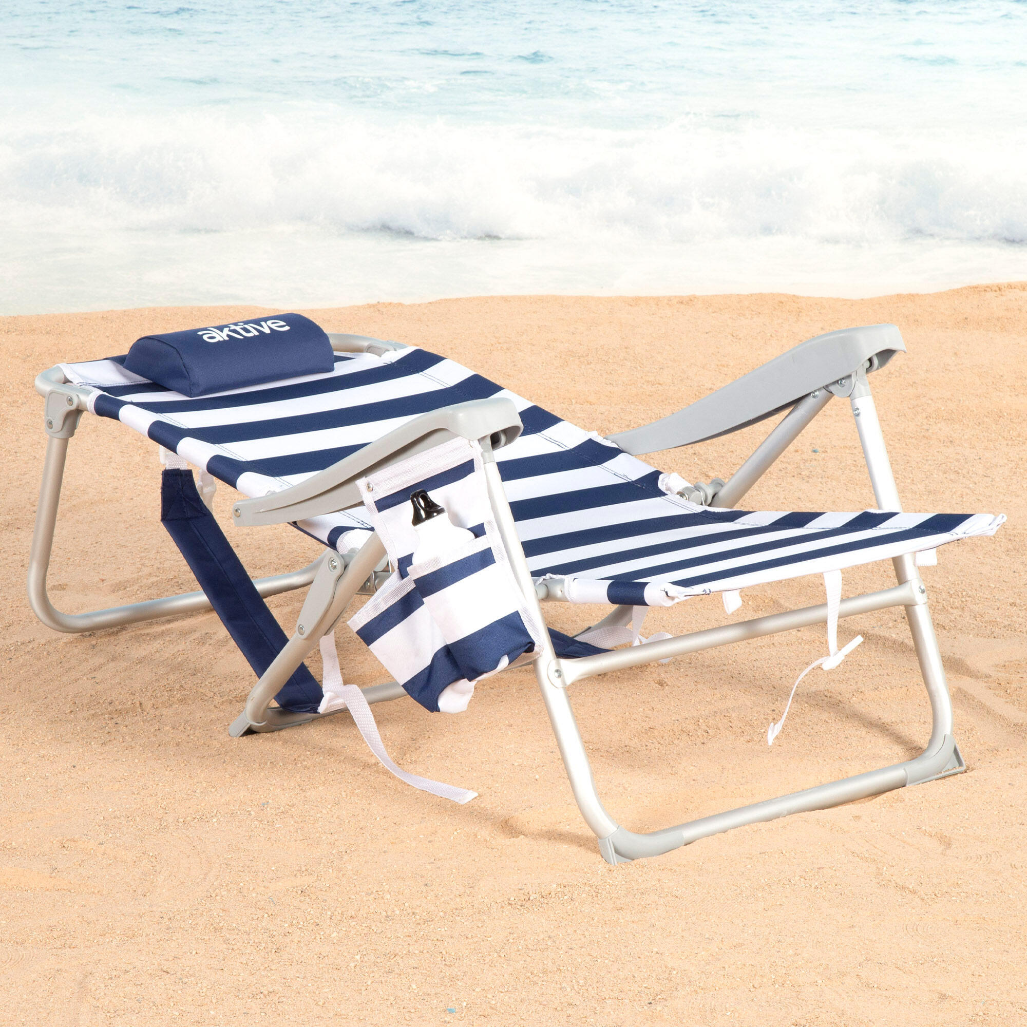 Chaise de plage pliante Aktive 48x58x80 cm max. 110 kg multi-positions nautique 6/7