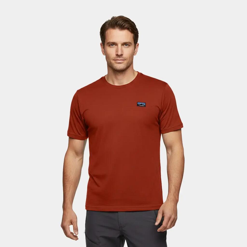 Koszulka męska merino Alpinus Otago paprykowa JI35334