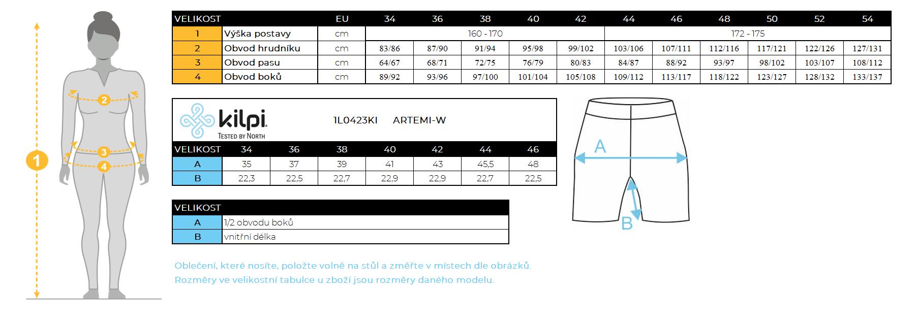 Damen-Kurzleggings Kilpi ARTEMI-W 5/5