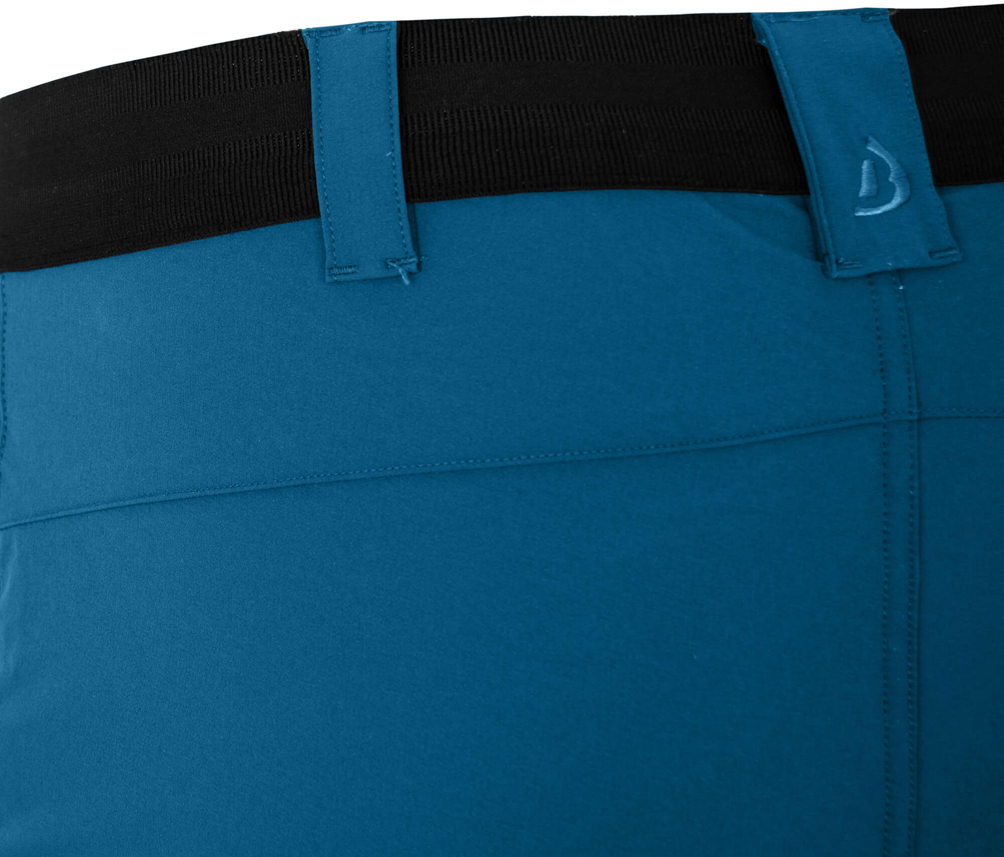 Herren Wandershorts leicht, strapazierfähig Blau 3/4