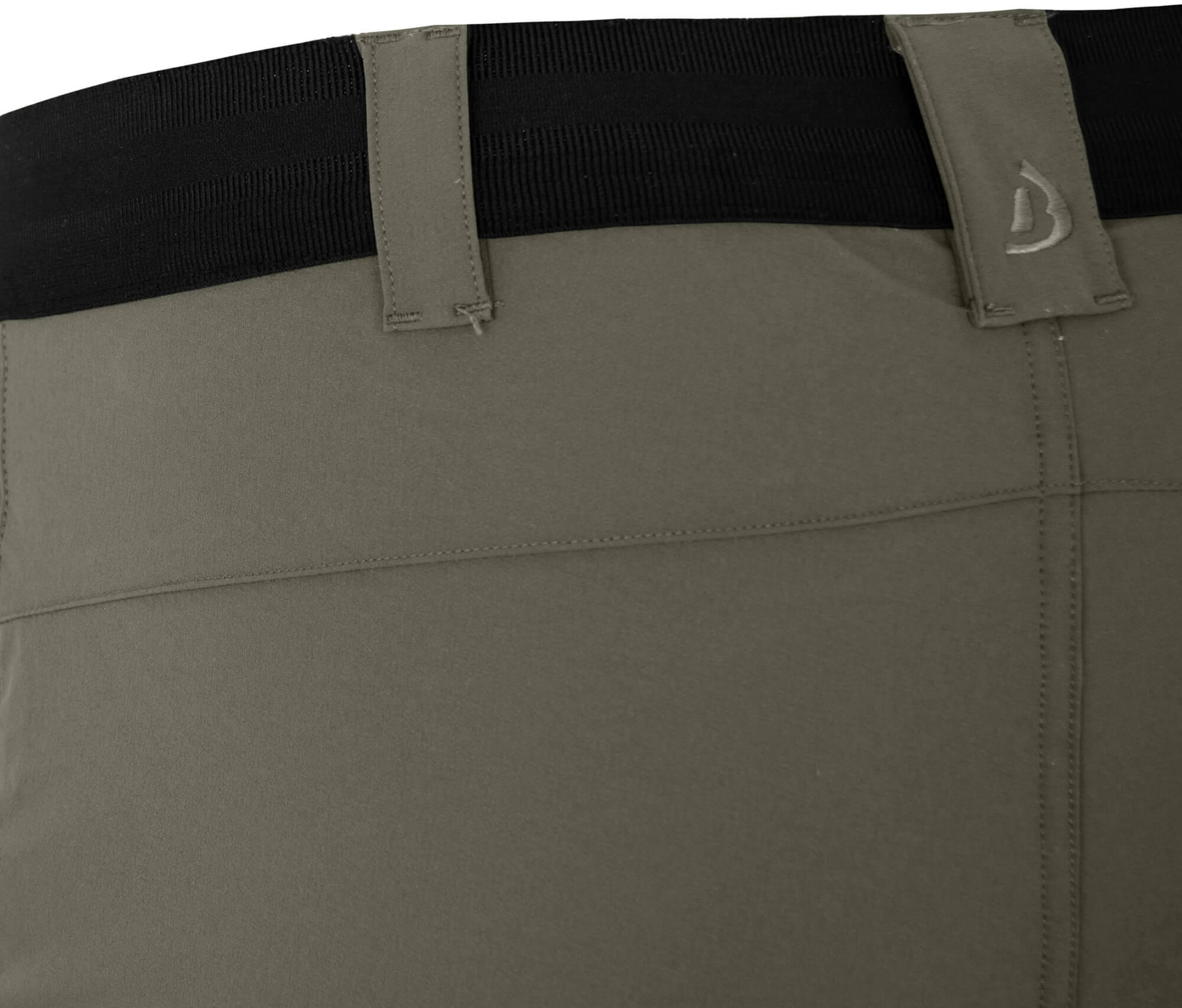 Herren Wandershorts leicht, strapazierfähig Grün 3/4